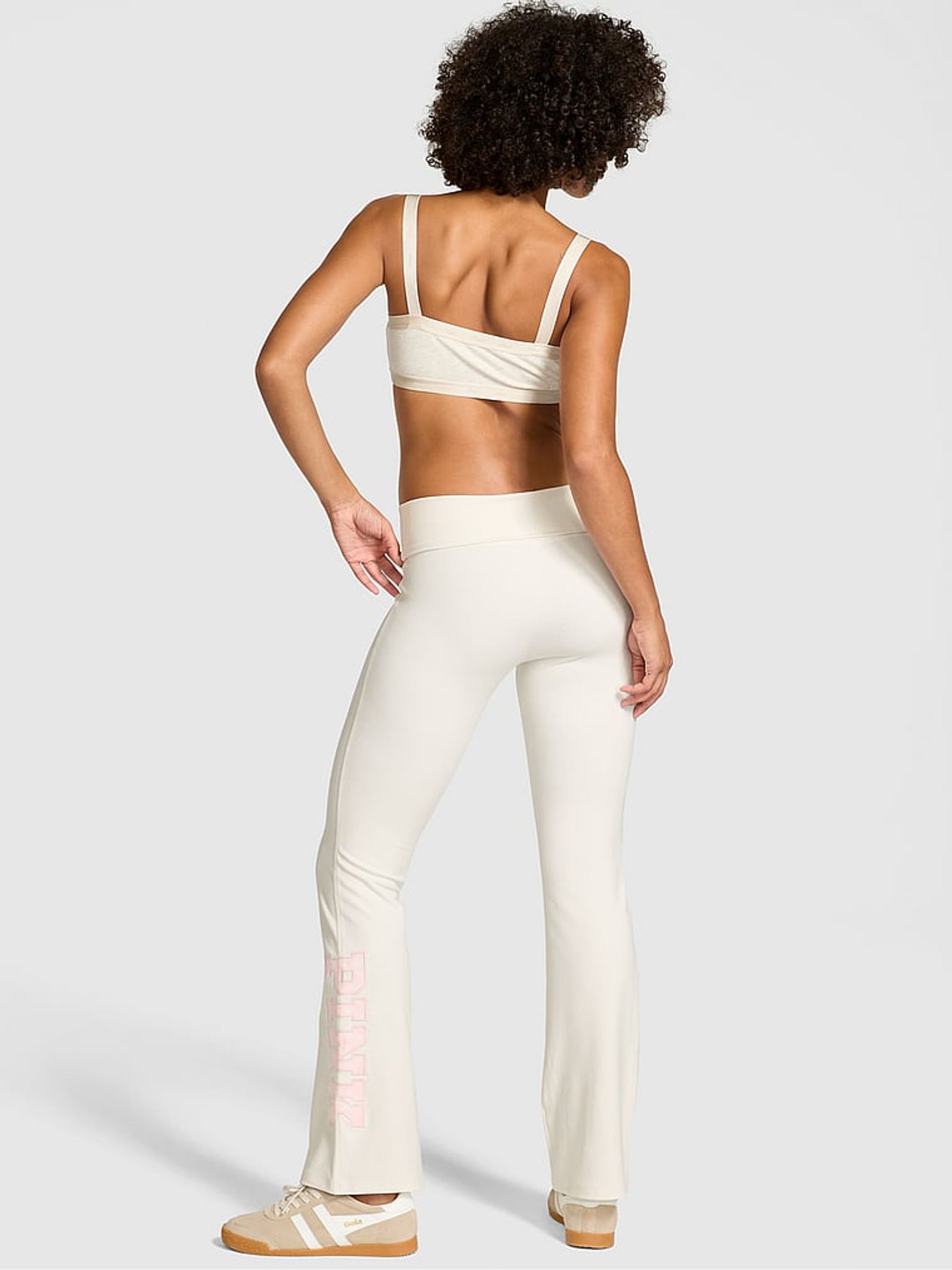 Winter White Foldover Flares Leggings - Image 2 of 3
