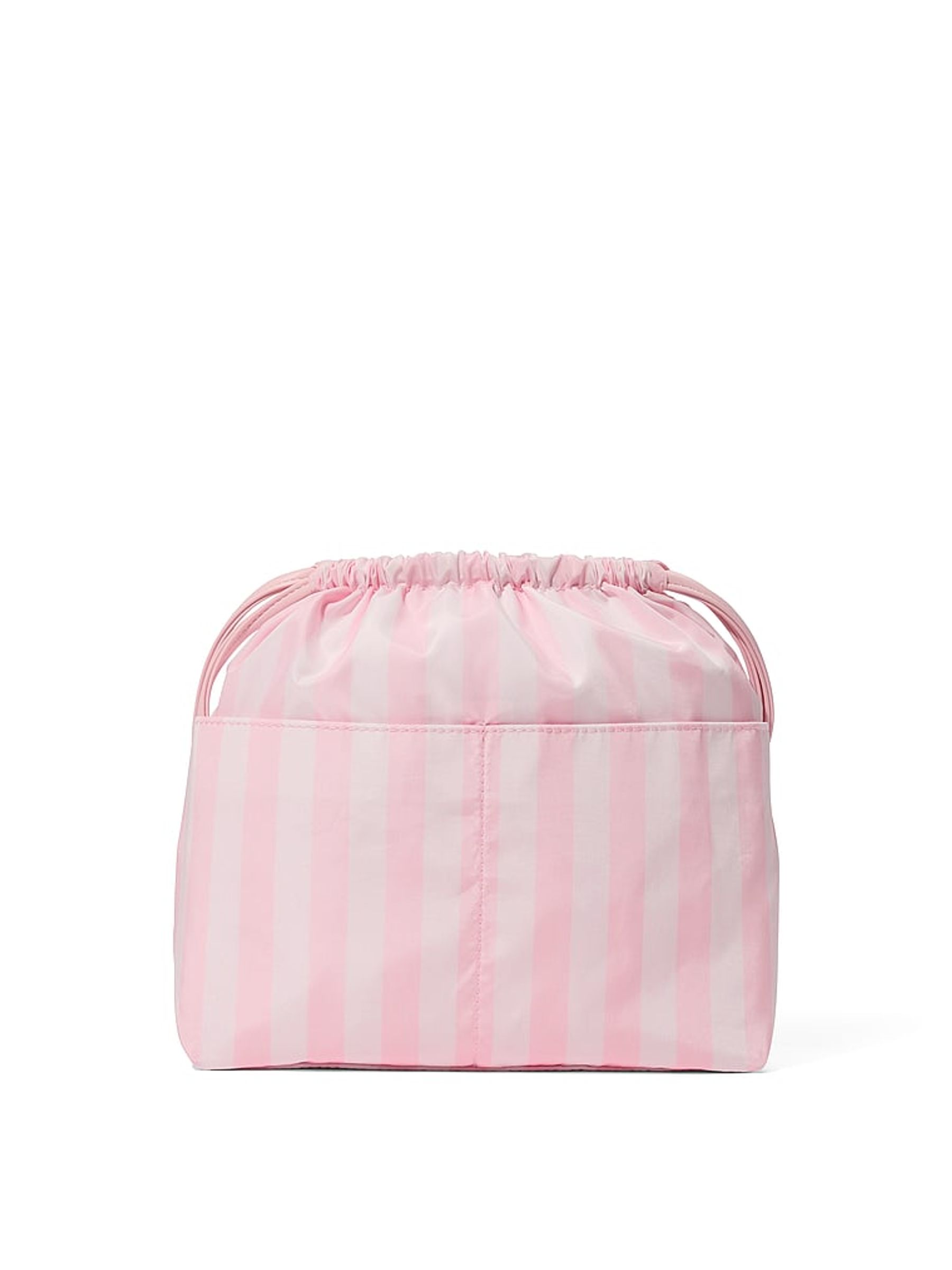 Iconic Stripe Pink Cinch Makeup Bag - Image 3 of 3