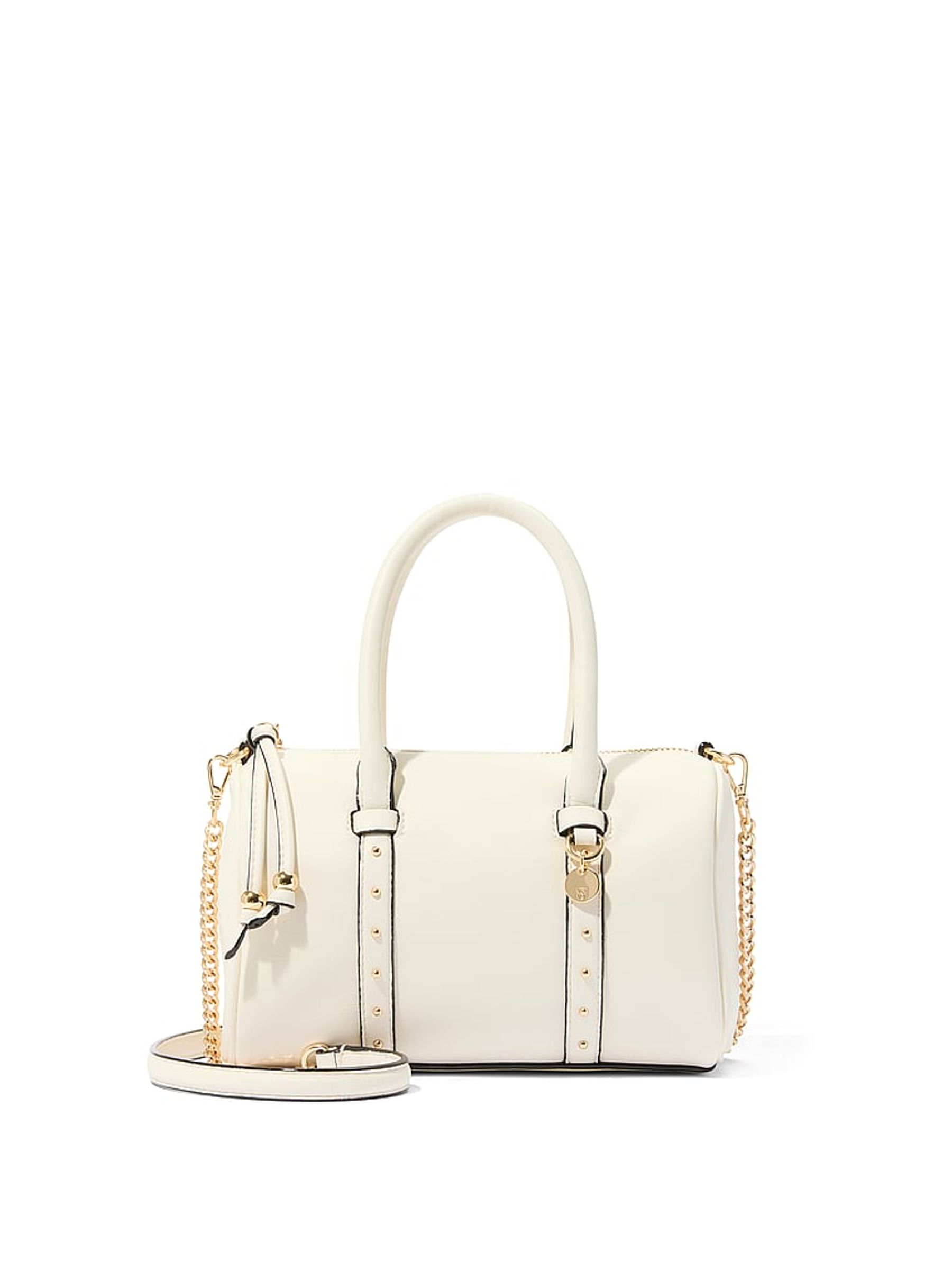 Swan Studs Cream Small Roll Duffle Bag - Image 1 of 2