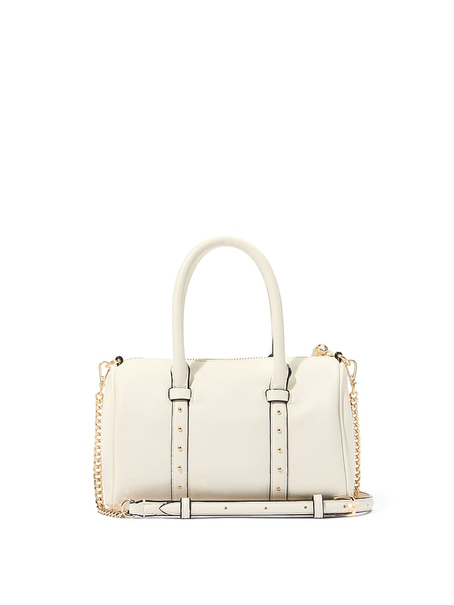 Swan Studs Cream Small Roll Duffle Bag - Image 3 of 4