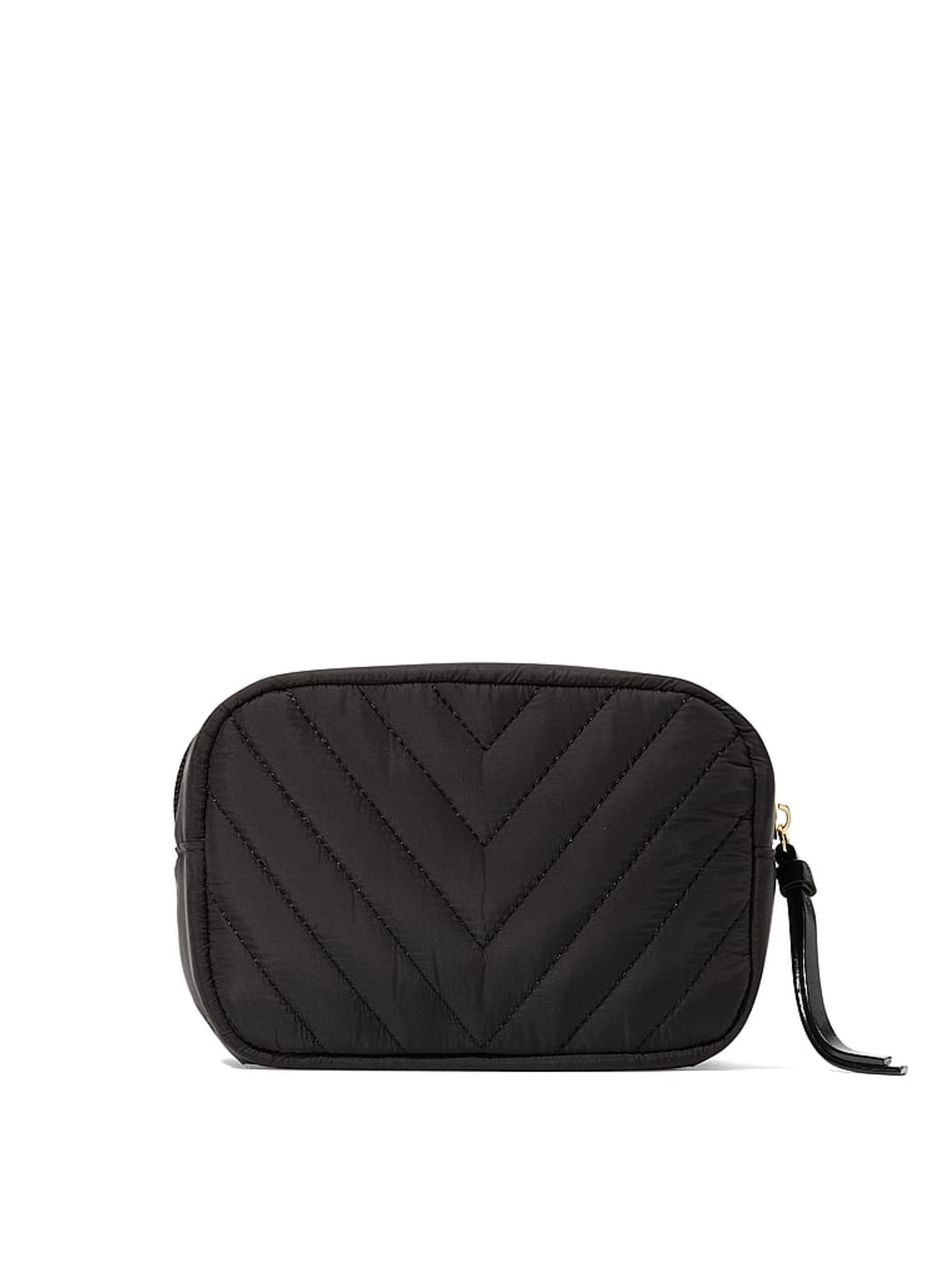Black V Quilt Make-Up Bag - Image 2 of 2
