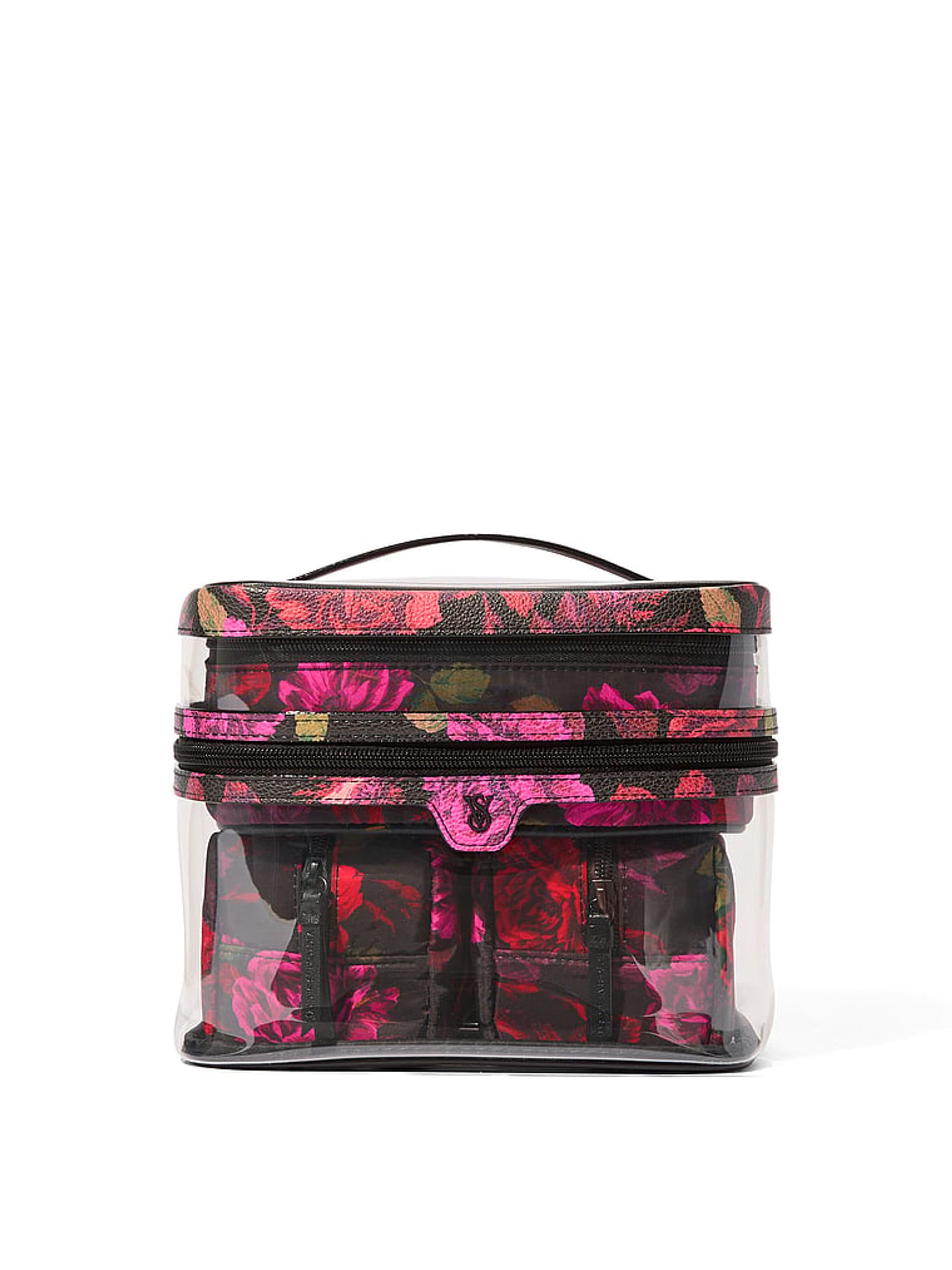 Black Floral 4-In-1 Make-Up Bag - Image 1 of 3