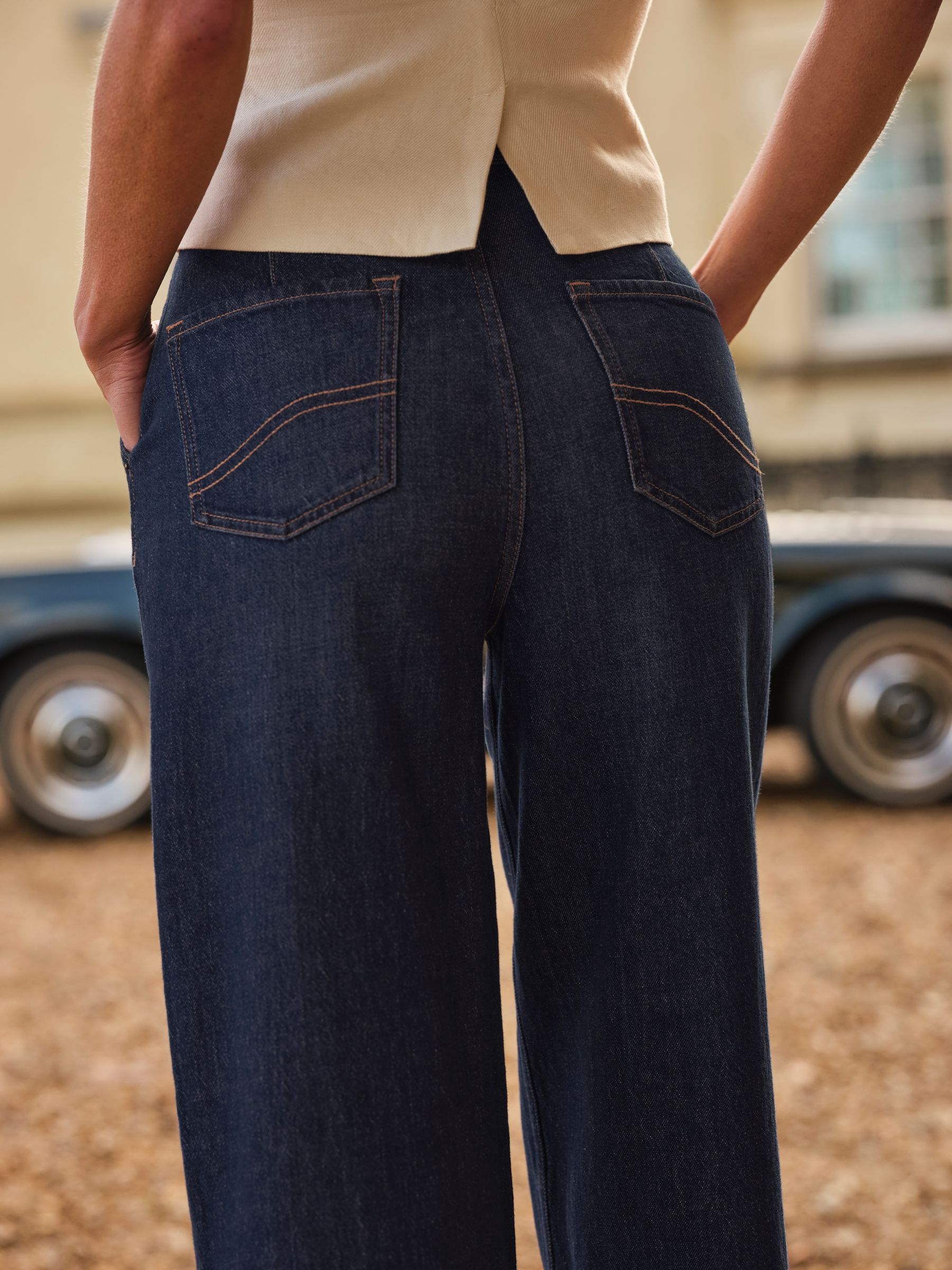 Reki Indigo Blue Wide Leg Jeans - Image 2 of 4