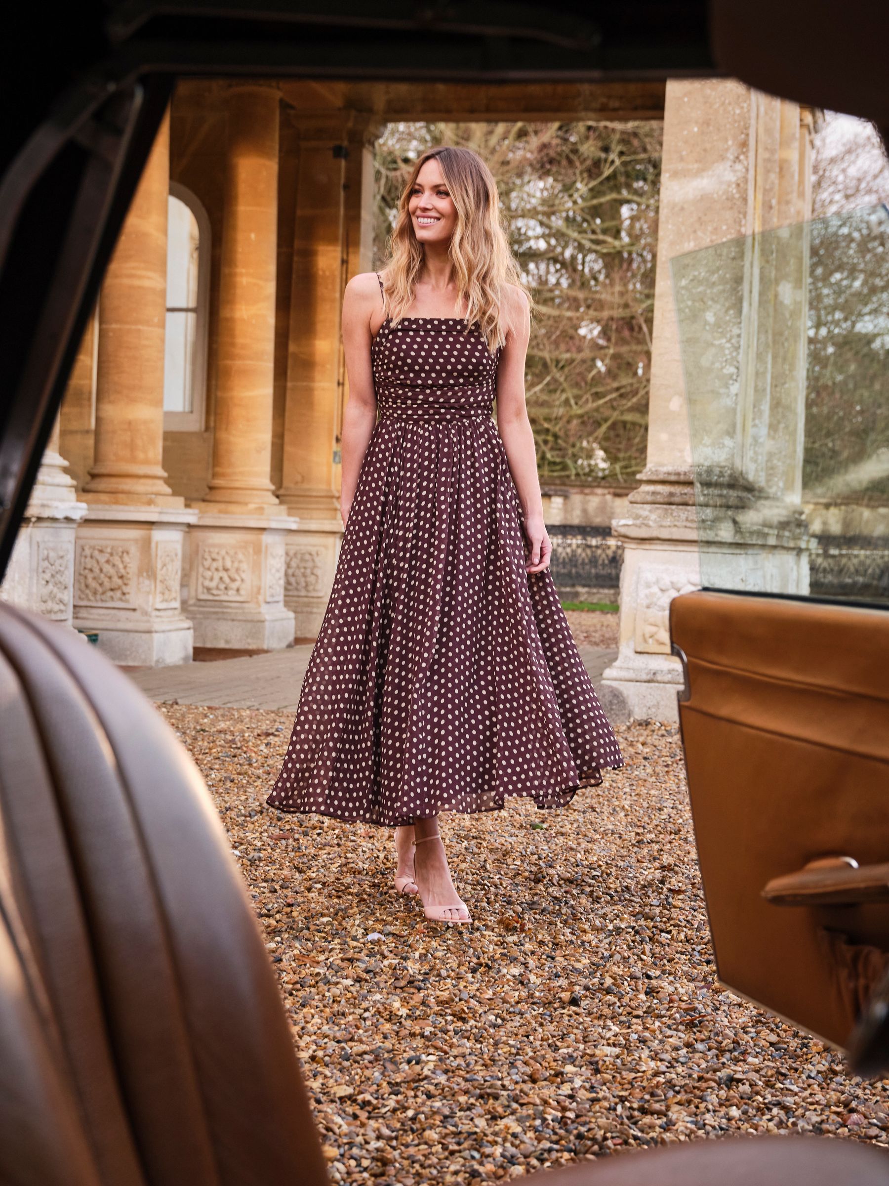 Mischa Chocolate Brown Regular Prom Dress - Image 1 of 5