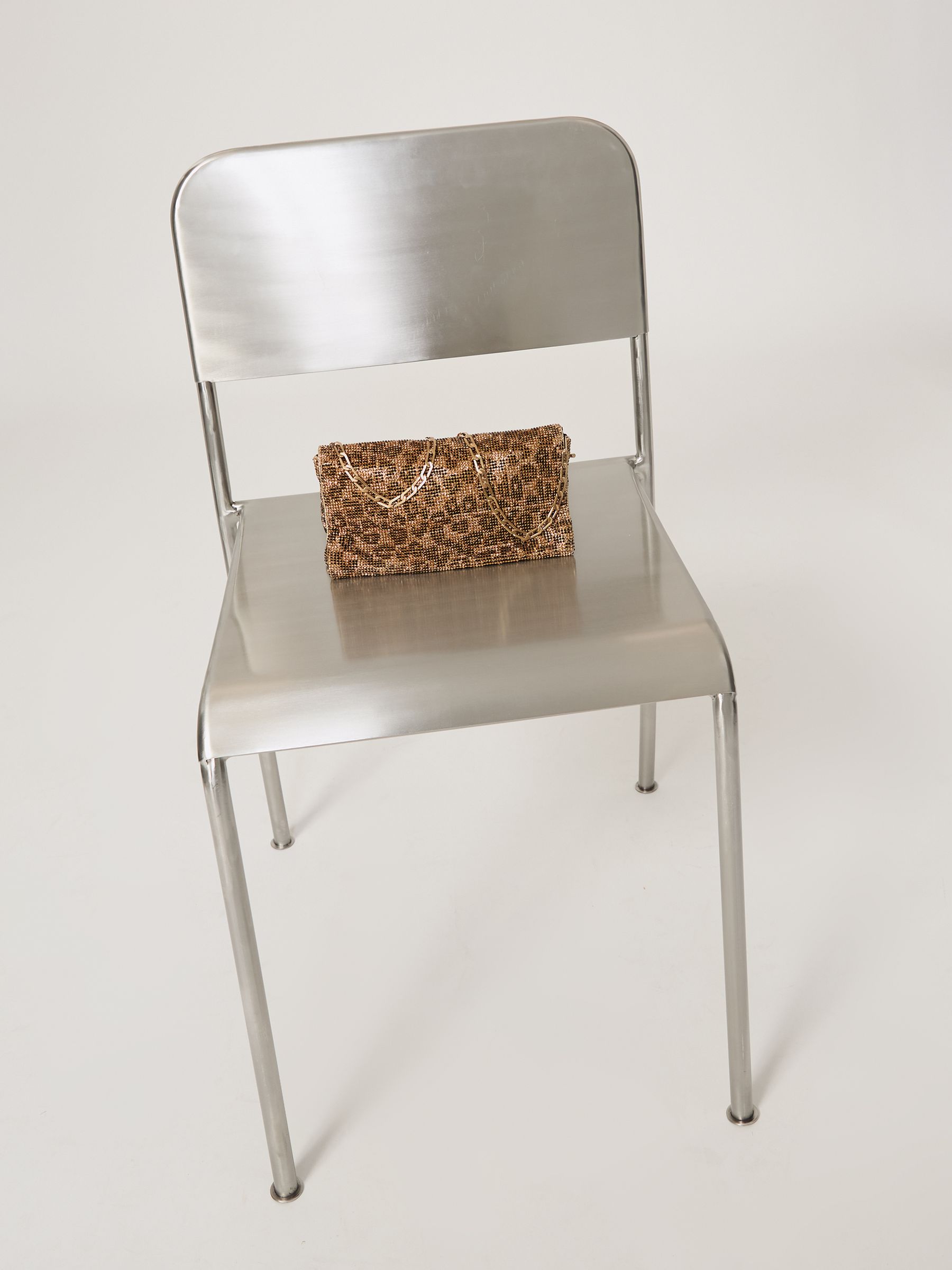Leopard-Print Crystal Shoulder Bag in Animal Print - Image 2 of 5