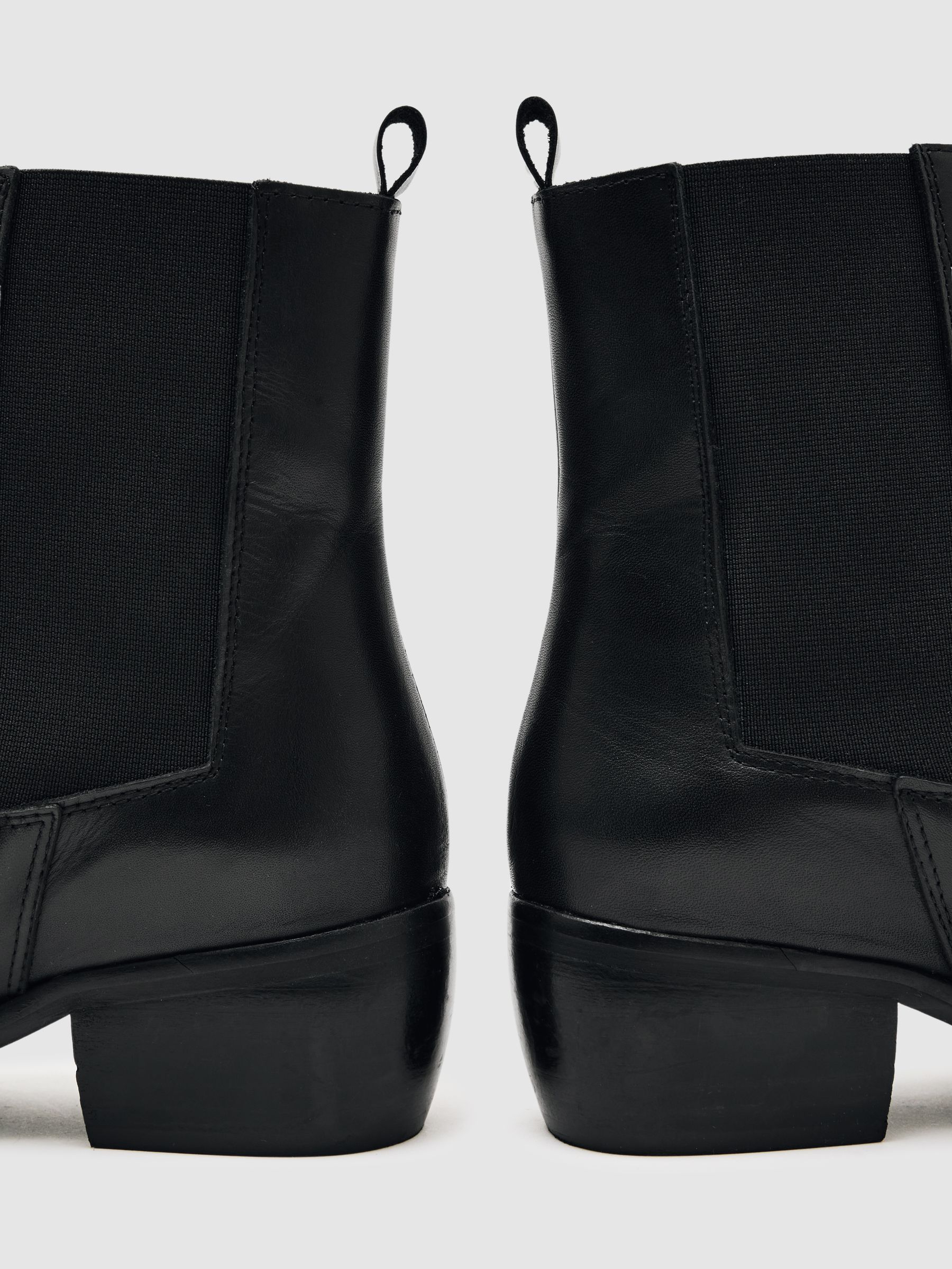 Leather Chelsea Boots in Black - Image 6 of 6