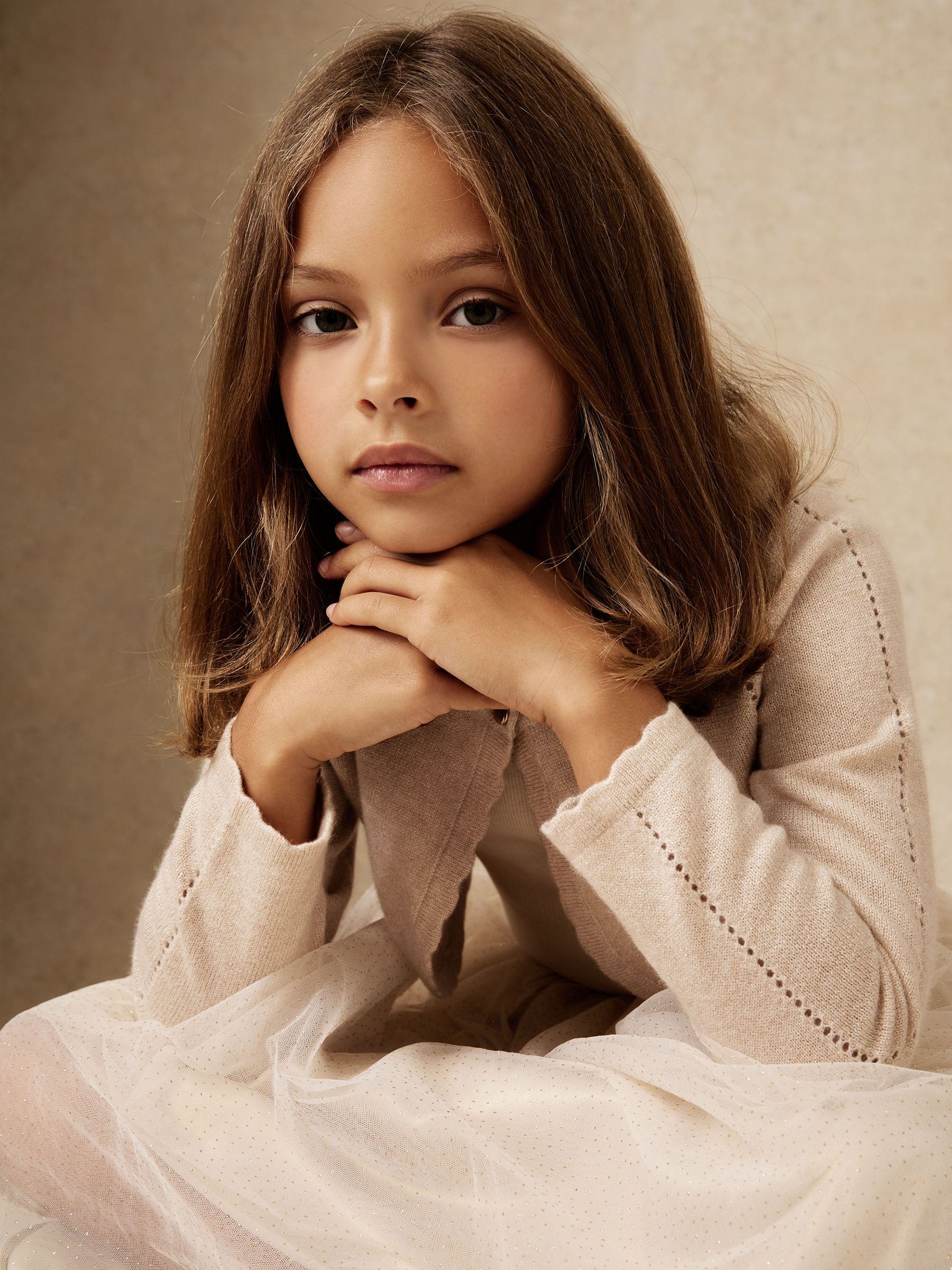 Cardigan in Gold - Image 1 of 5