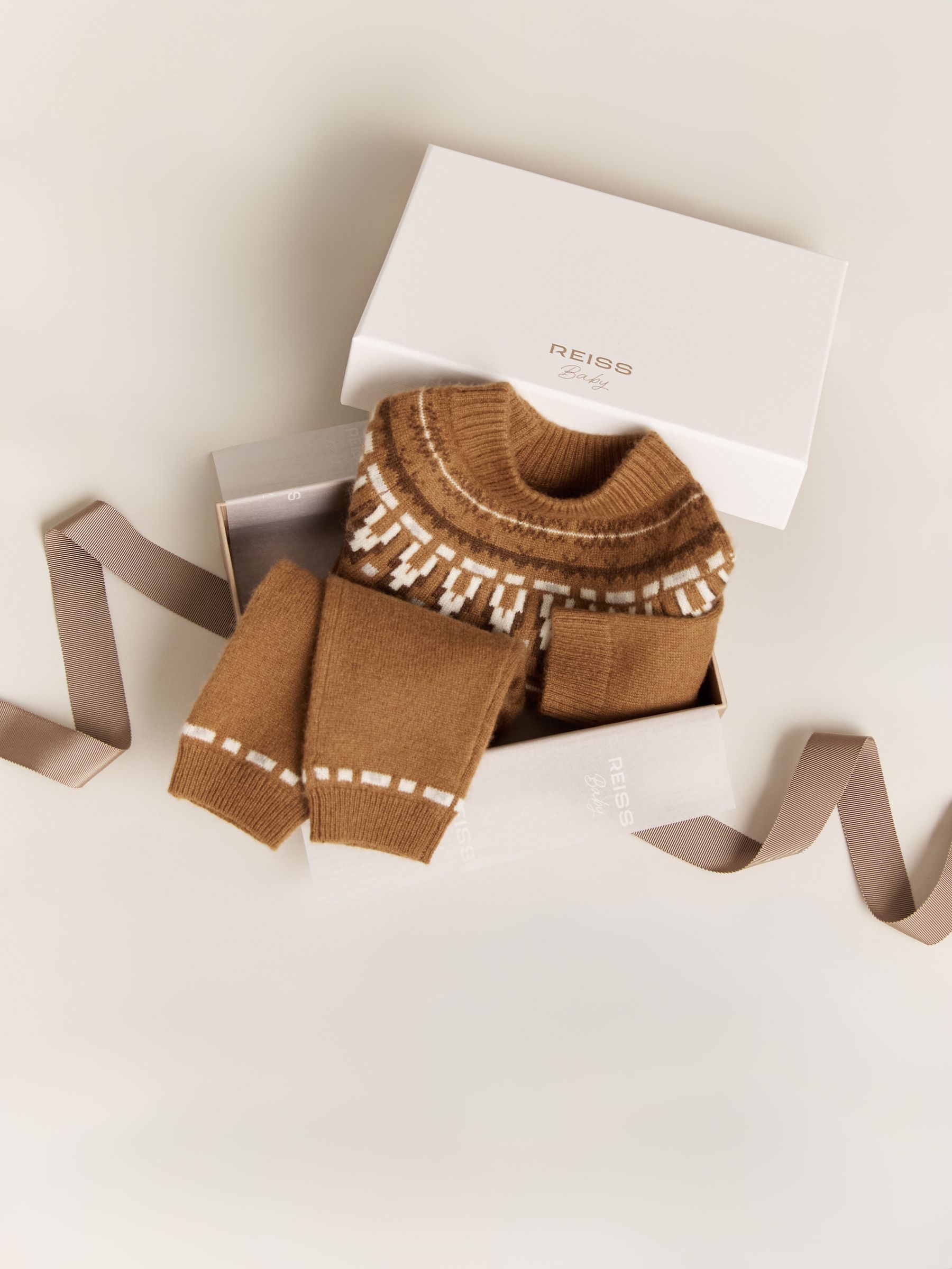 100% Cashmere Jumper and Leggings Set in Camel - Image 1 of 3