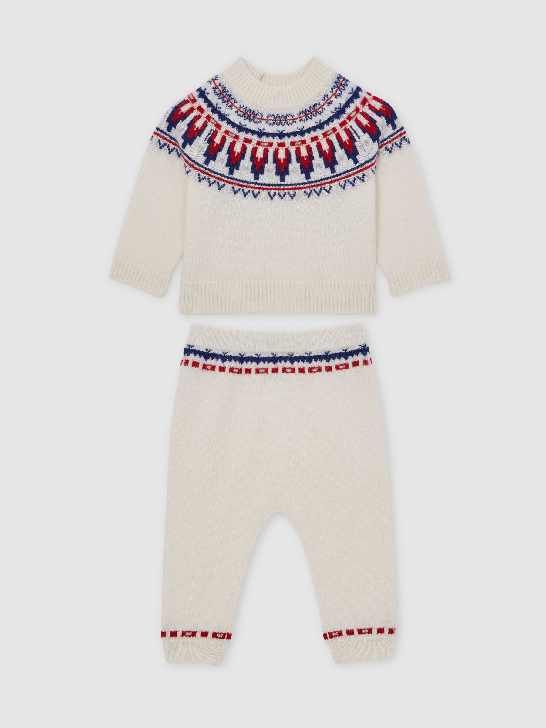 100% Cashmere Jumper and Leggings Set in Ivory - Image 2 of 5