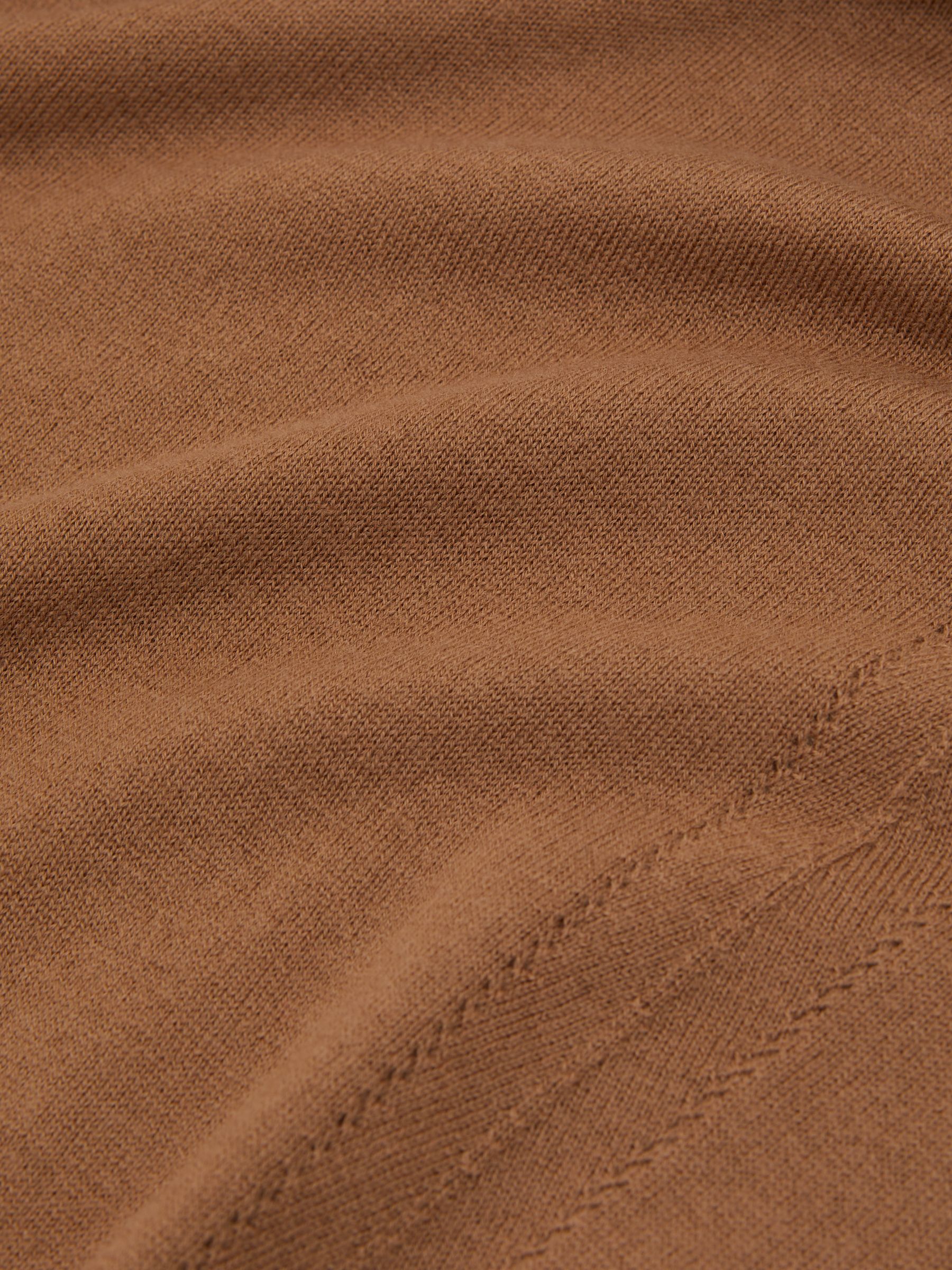 Wool Roll-Neck Jumper in Camel - image 3