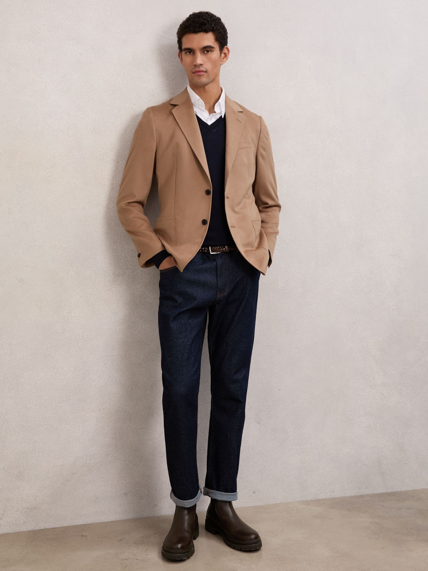 Leather Chelsea Boots in Dark Brown - Image 2 of 6