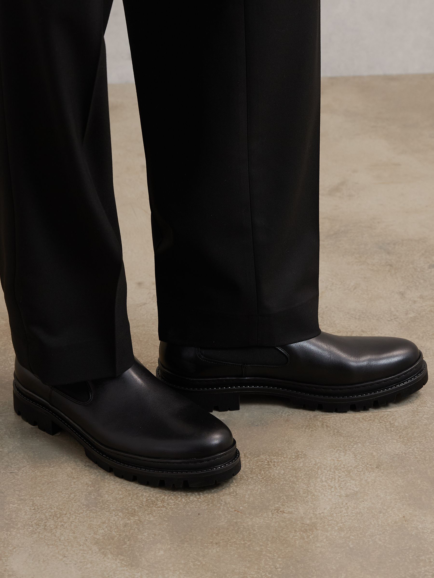 Leather Chelsea Boots in Black - image 1