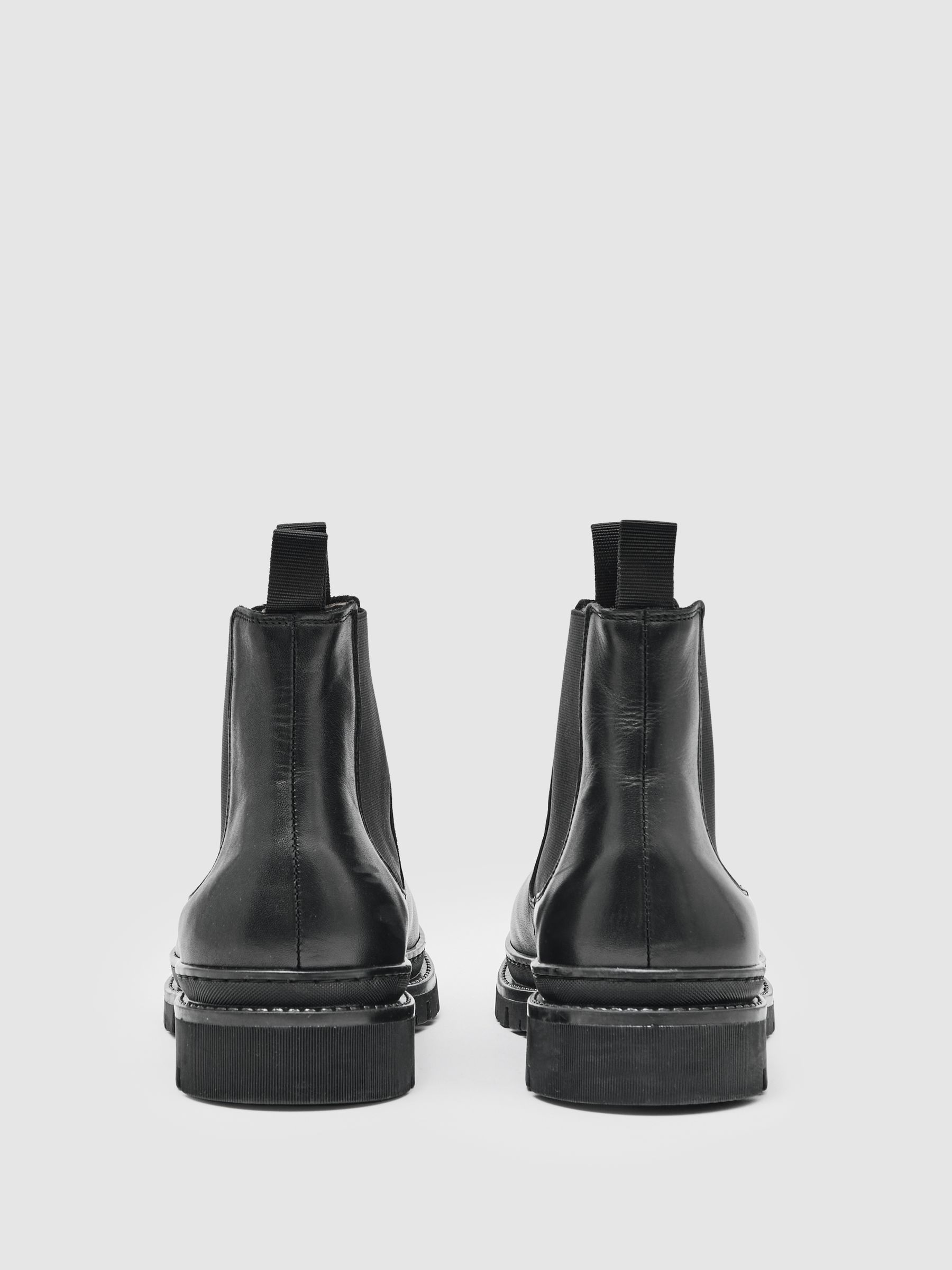 Leather Chelsea Boots in Black - Image 3 of 4