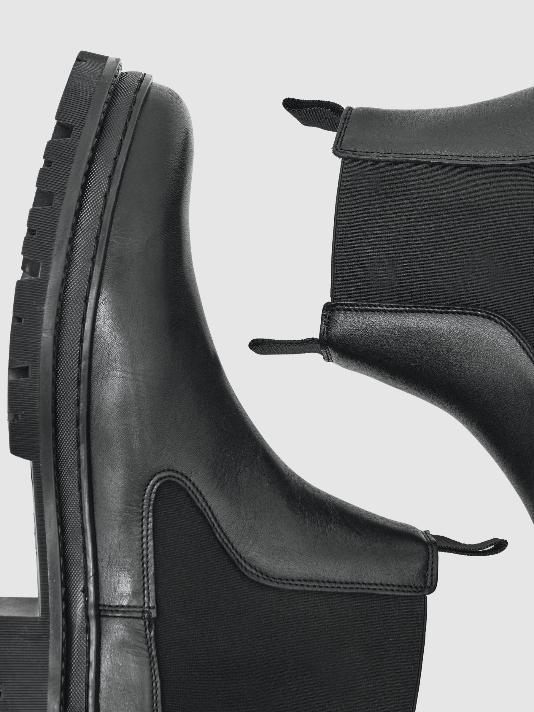Leather Chelsea Boots in Black - Image 4 of 4