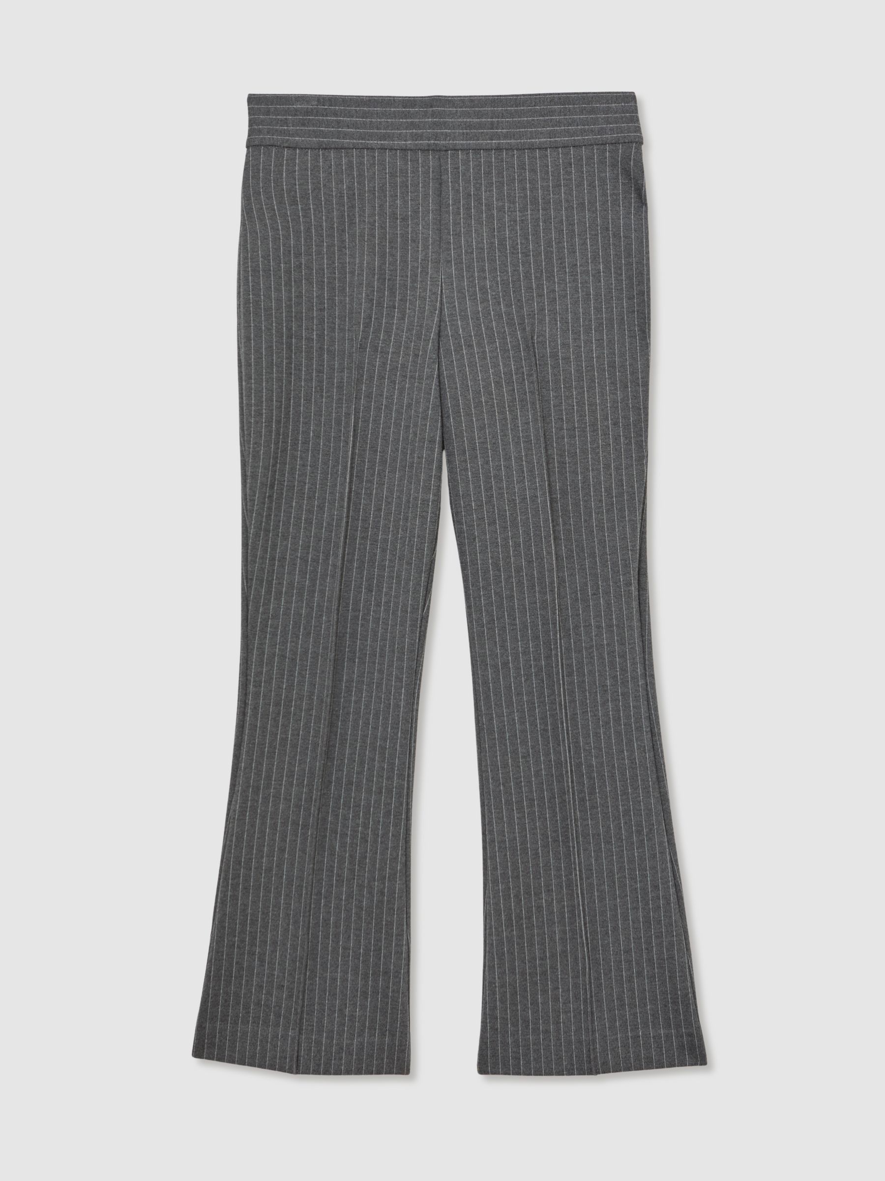 Good American Kick-Flare Trousers in Charcoal Grey - image 1