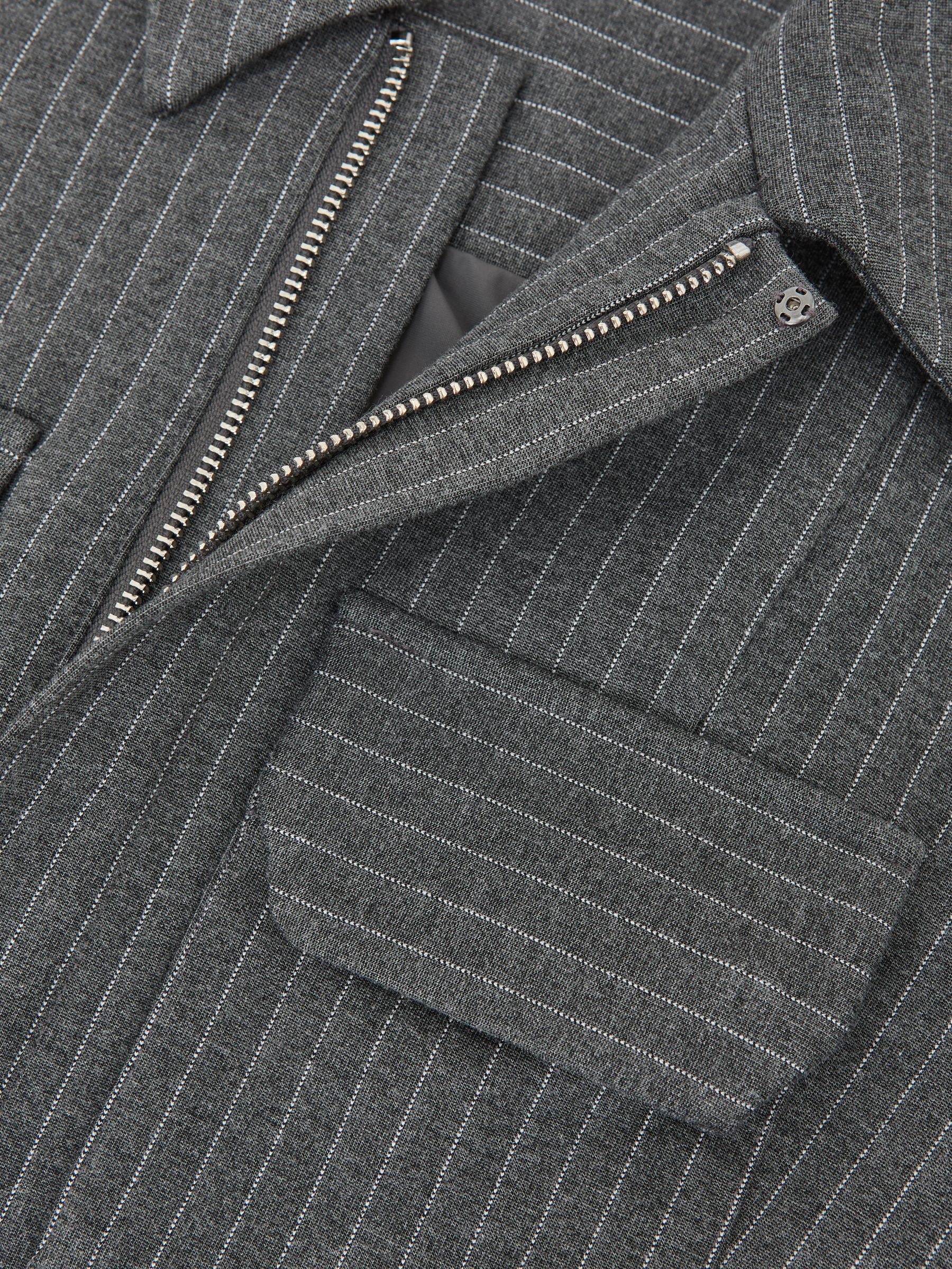 Good American Stretch-Ponte Crop Top in Charcoal Grey - image 3