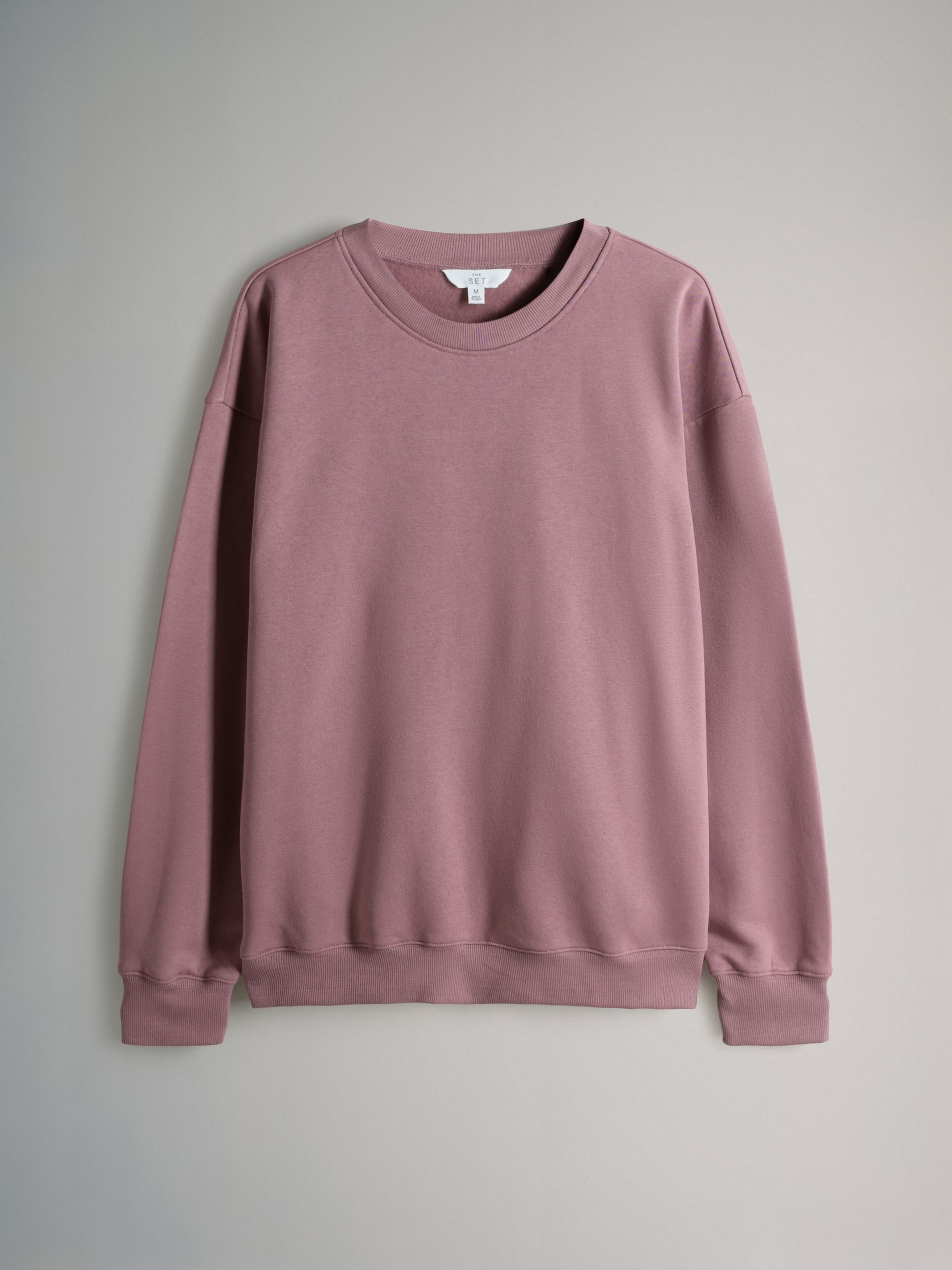 Black/Brown/Purple/Dusty Pink - 4 Pack Relaxed Crew Neck Sweatshirt - Image 2 of 6