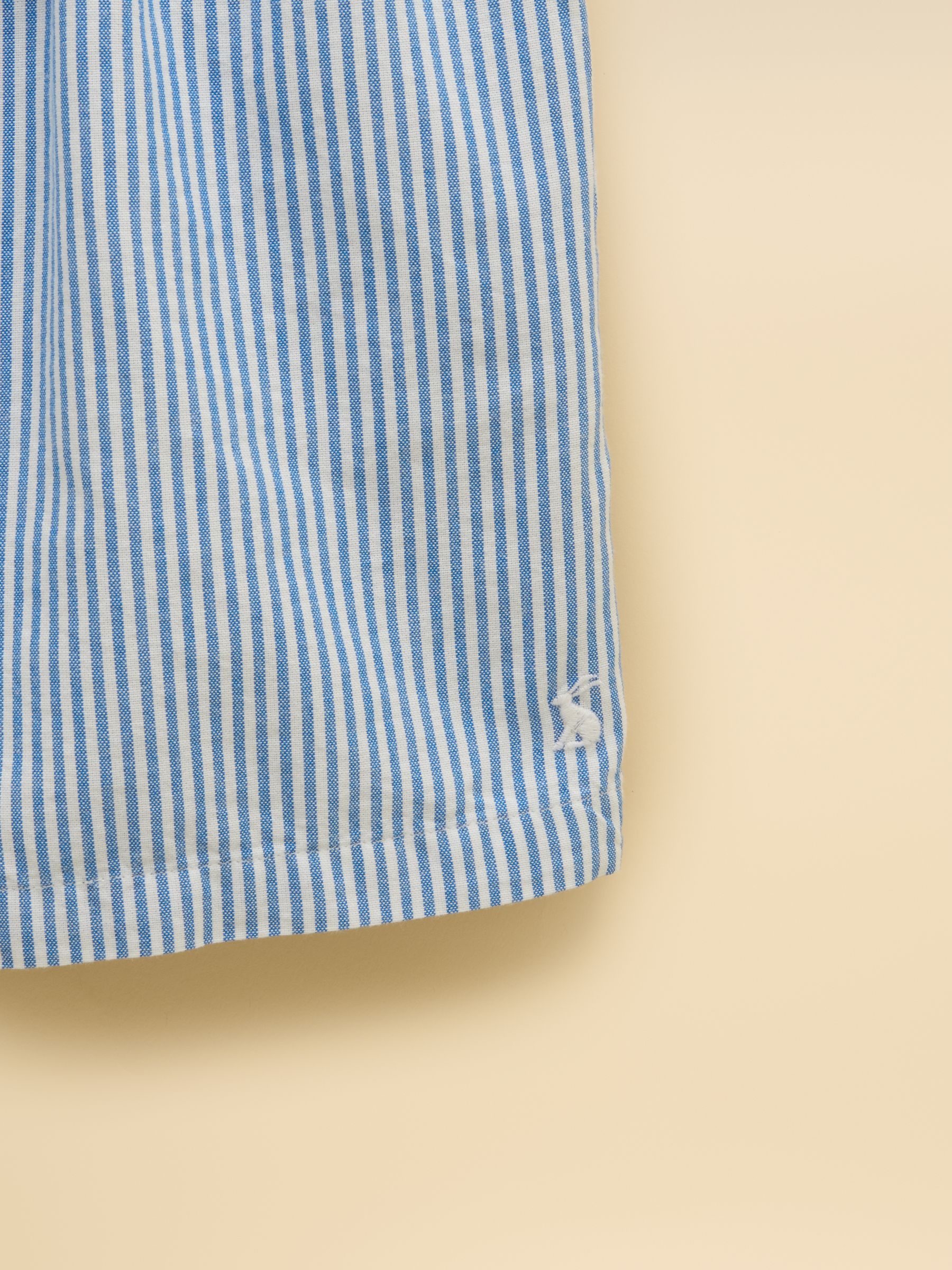 Girls' Amara Blue & White Woven Shorts - Image 4 of 4