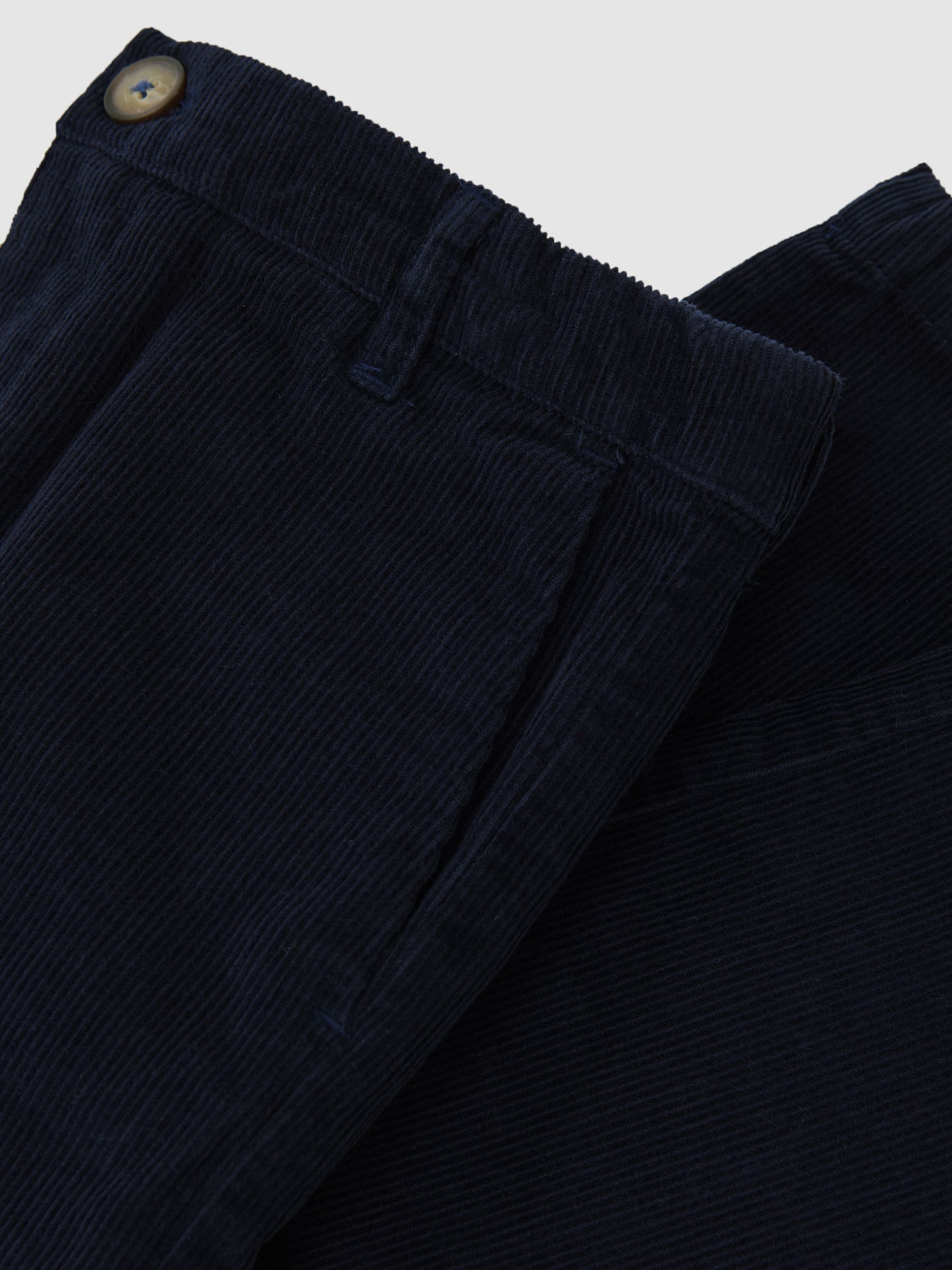 13-14 yrs Slim-Fit Corduroy Trousers in Navy - Image 5 of 5