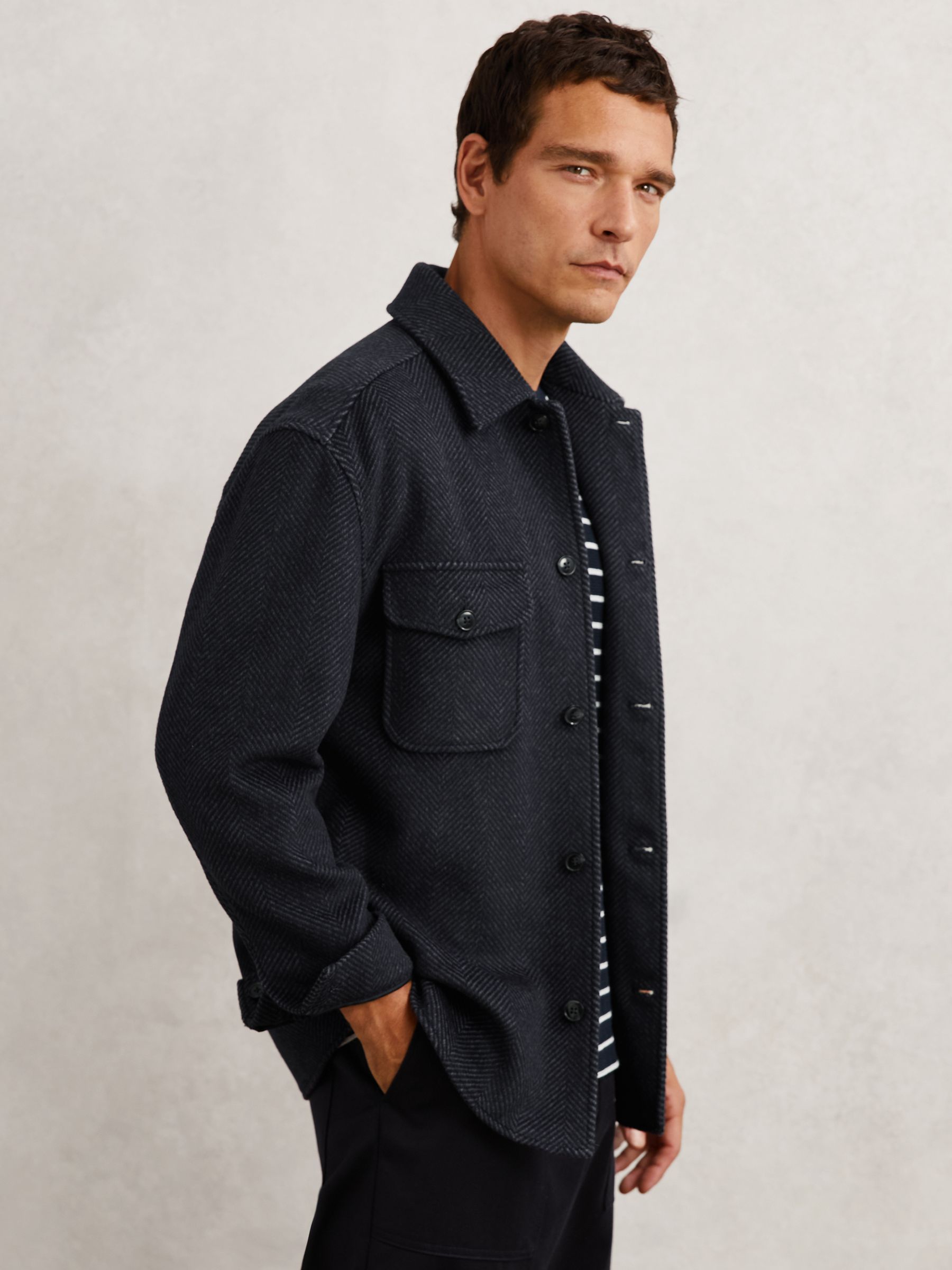 Shirt in Navy - Image 1 of 7