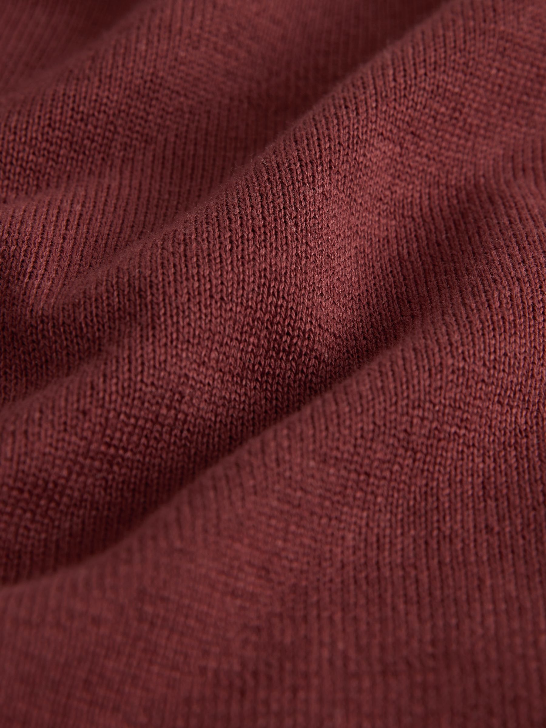 Fine Gauge Cotton Crew Neck Jumper Red/Cream 3 Pack - Image 5 of 5