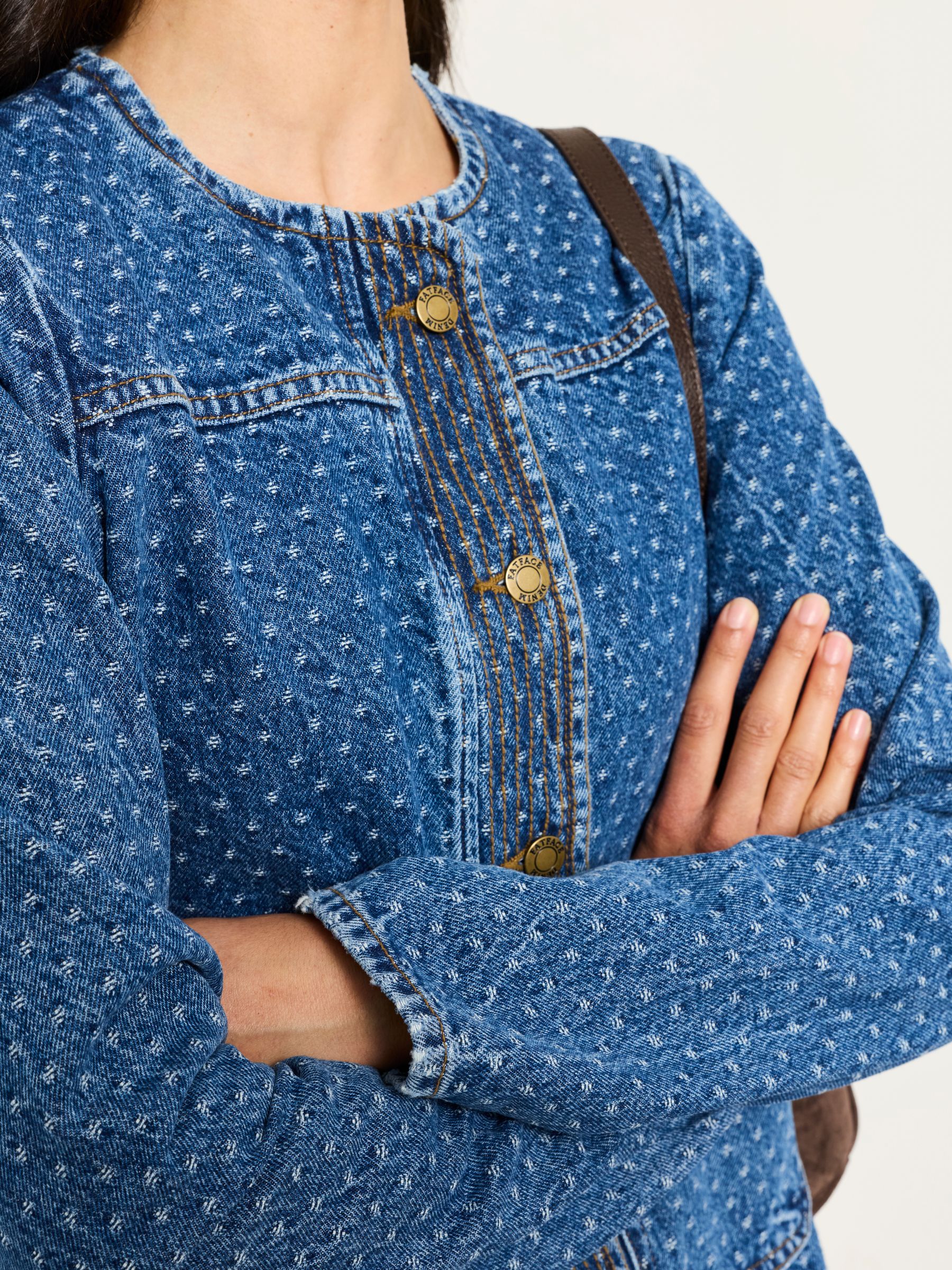 Maeve Blue Regular Spot Denim Jacket - Image 3 of 4