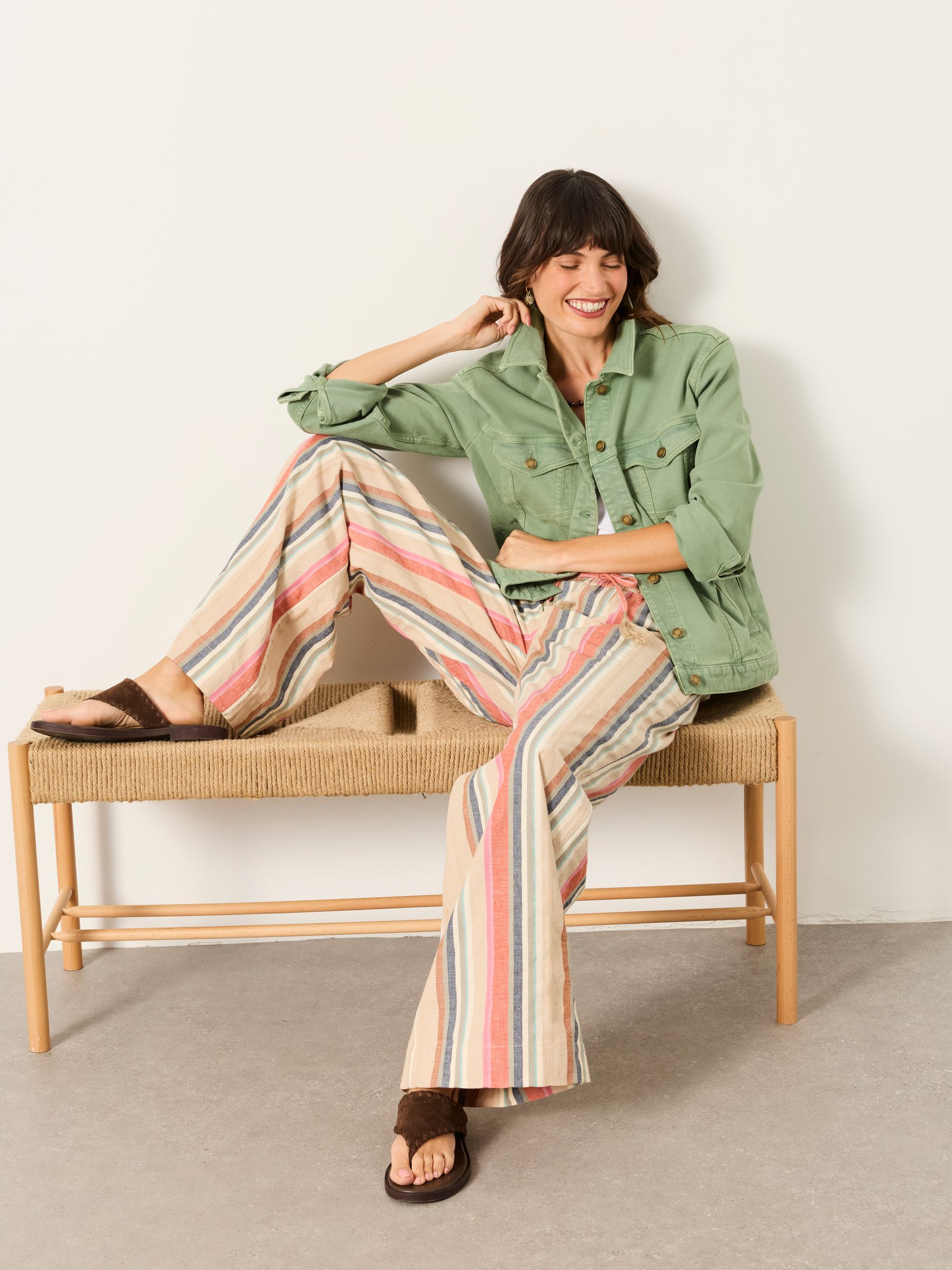 Tasha Green Regular Denim Jacket - Image 5 of 5