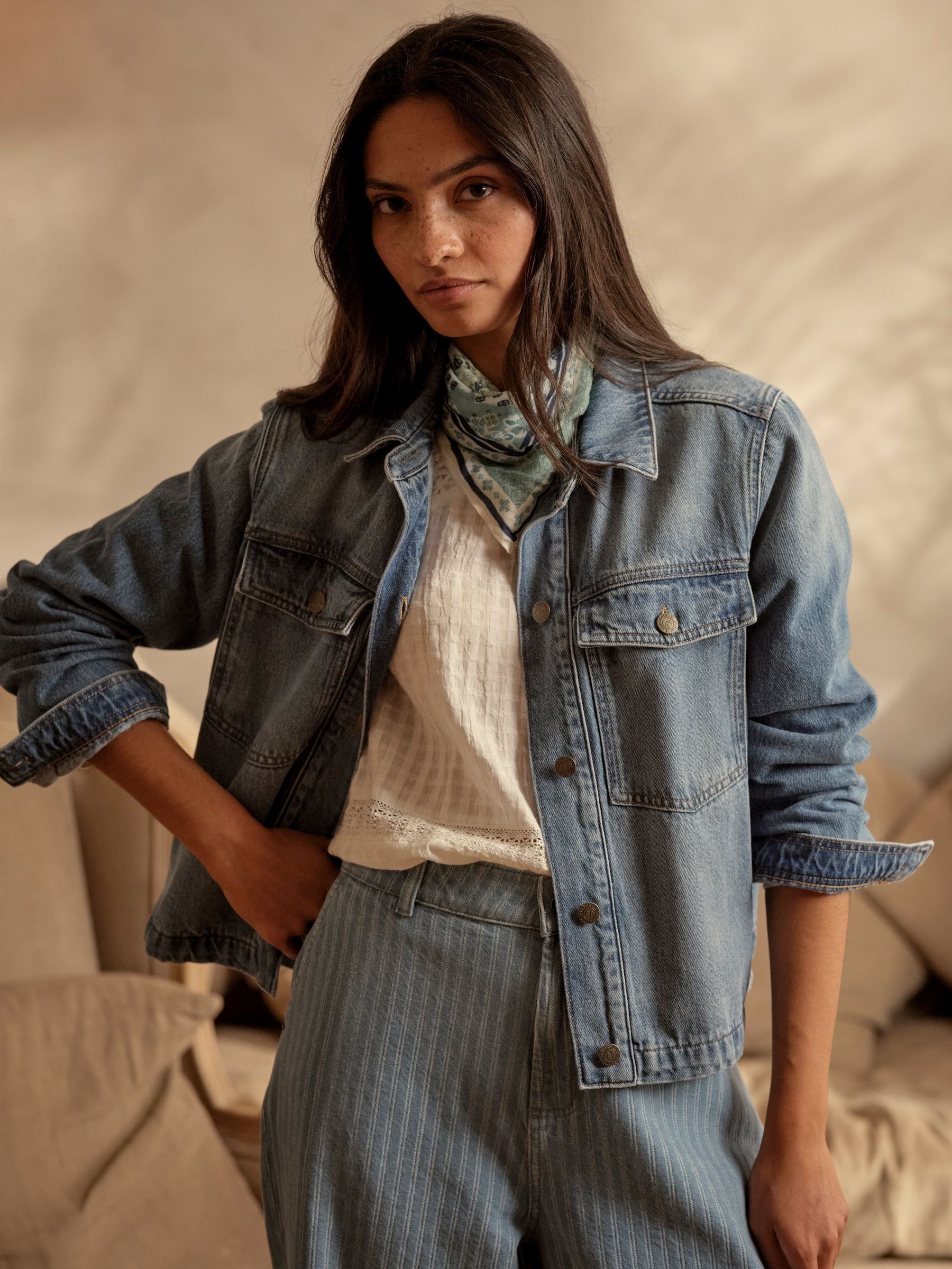 Thea Denim Vintage Regular Denim Jacket - Image 1 of 7