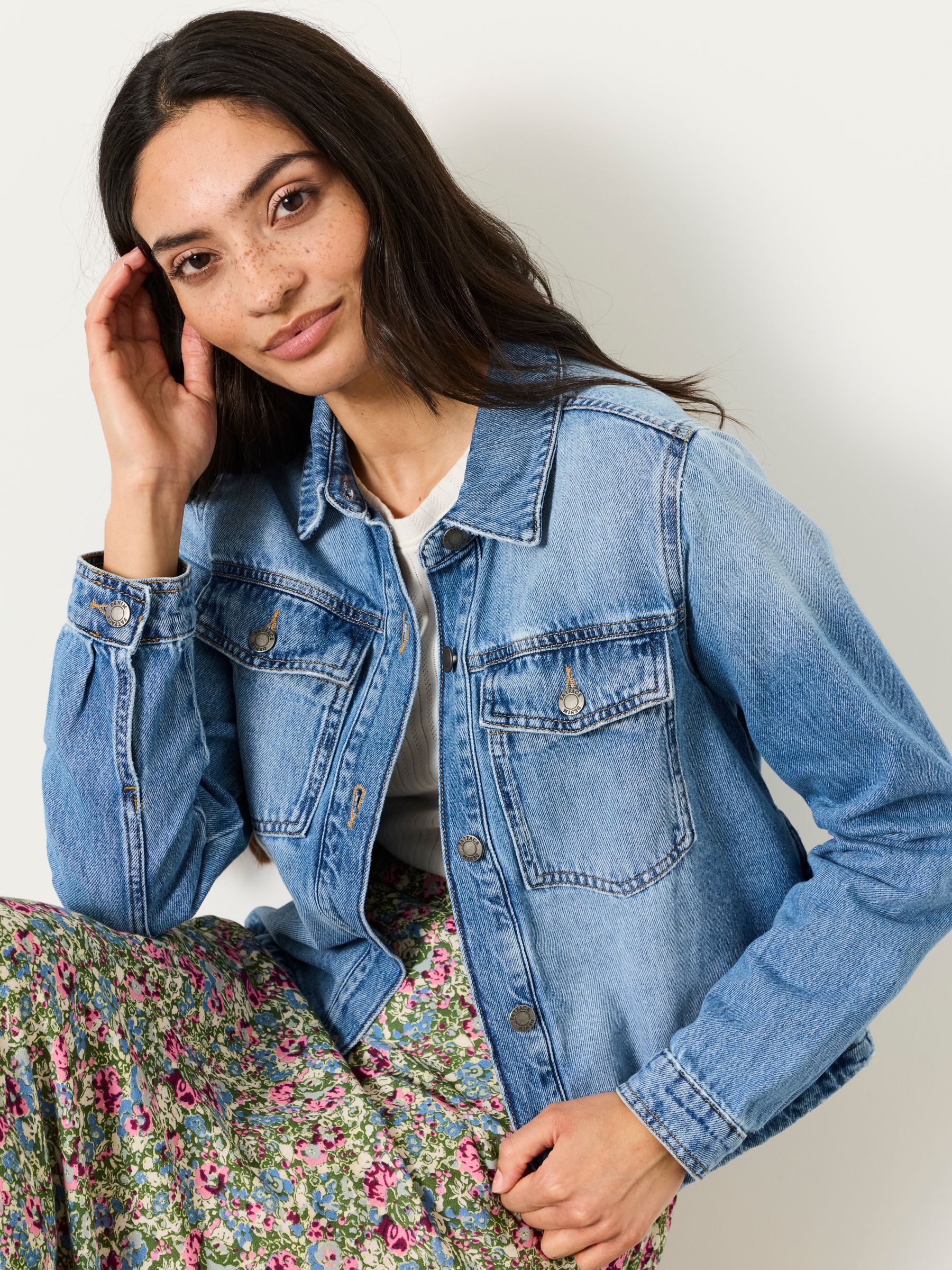 Thea Denim Vintage Regular Denim Jacket - Image 2 of 7