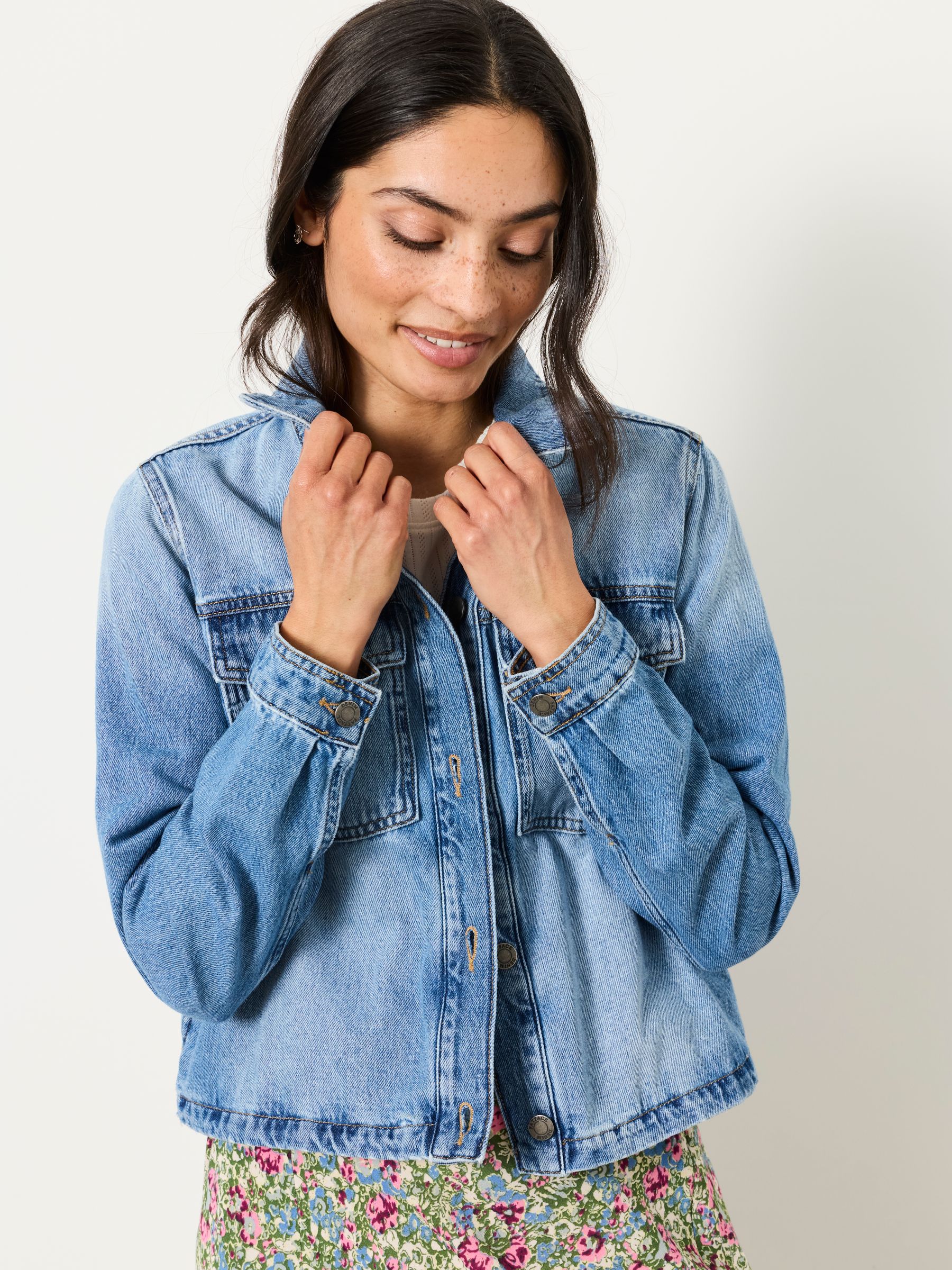 Thea Denim Vintage Regular Denim Jacket - Image 4 of 7