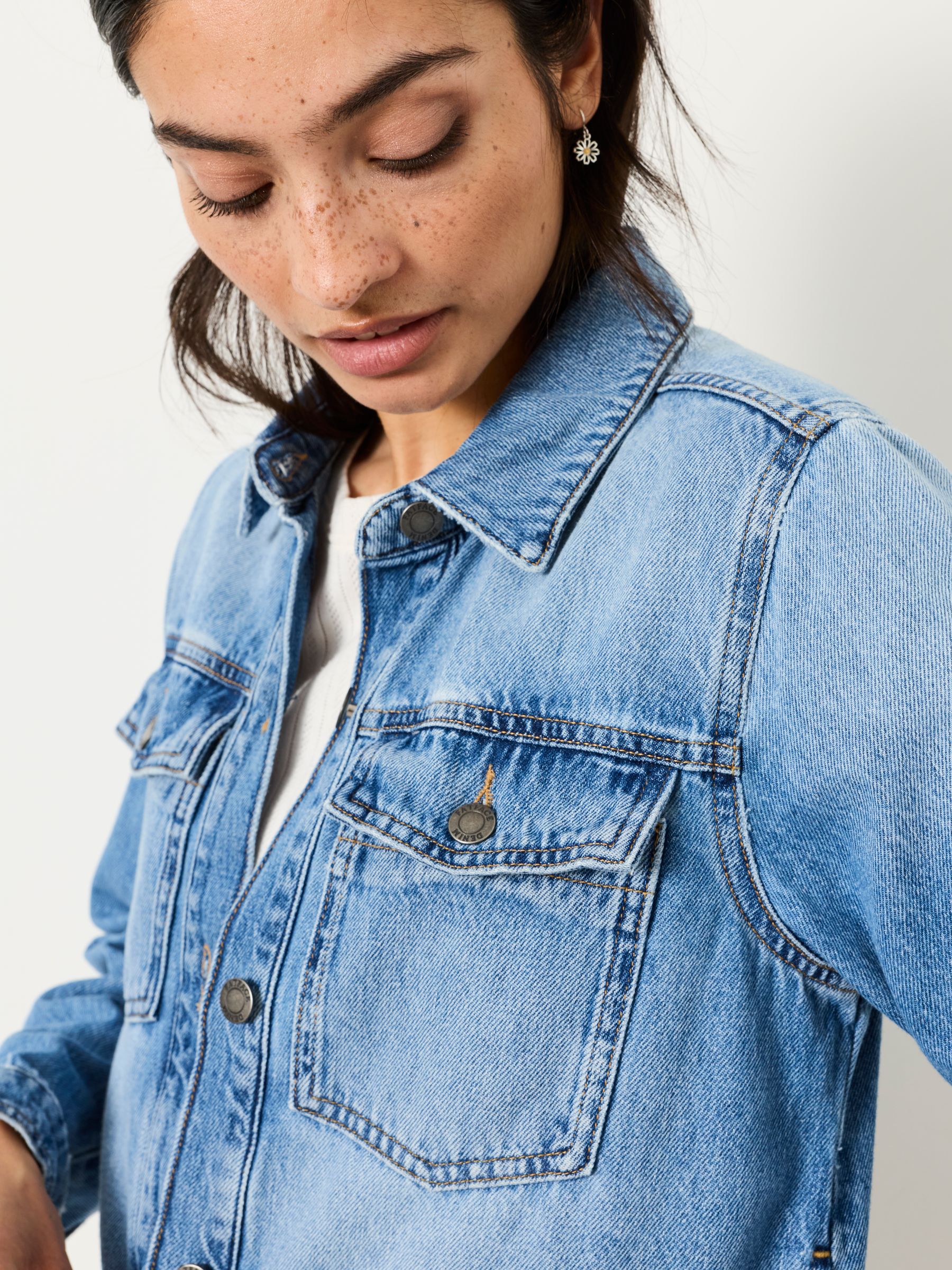 Thea Denim Vintage Regular Denim Jacket - Image 5 of 7