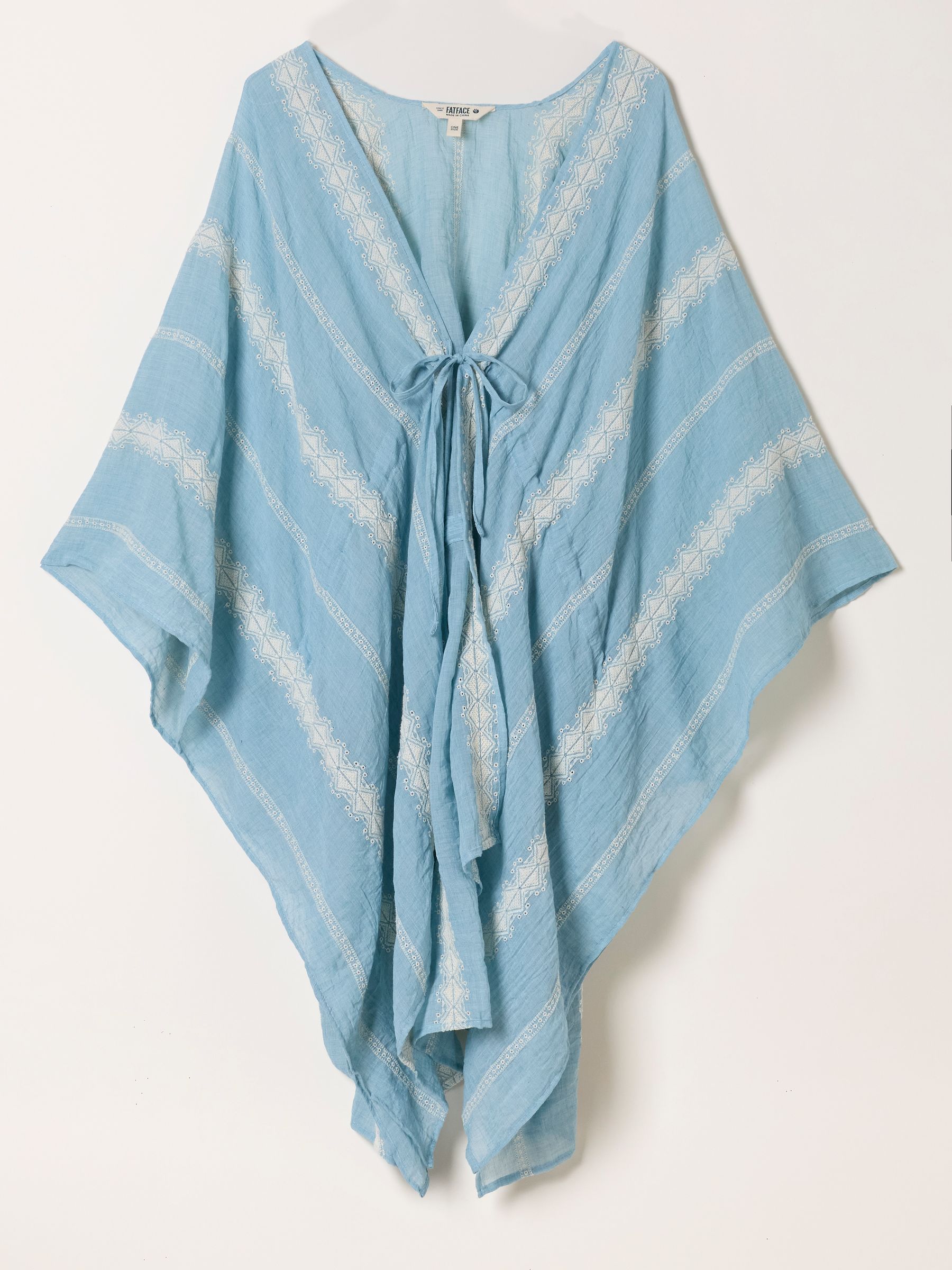 Blue Embroidered Kimono - Image 4 of 4