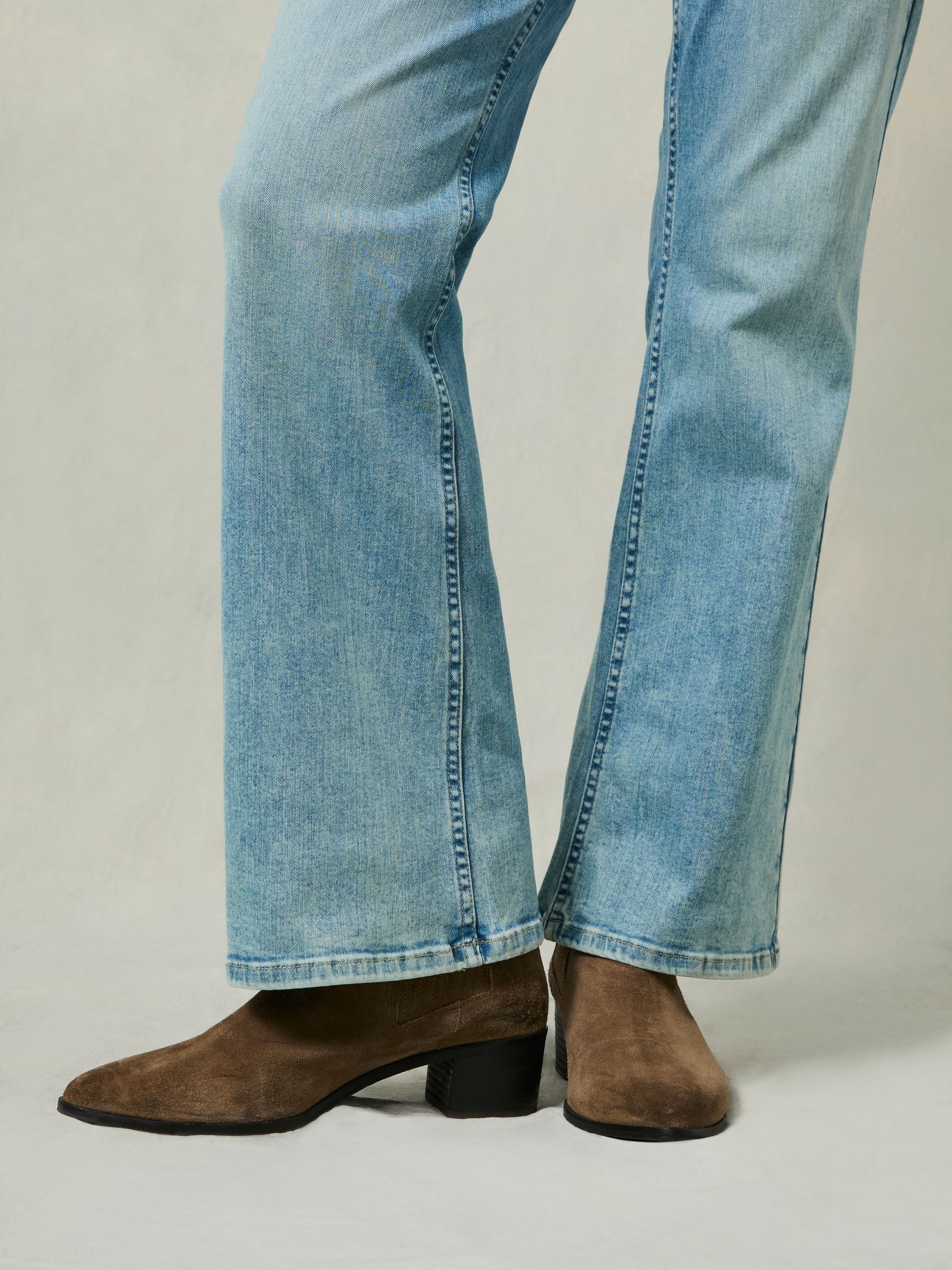Katrine Blue Denim Skinny Bootcut Jeans - Image 4 of 7