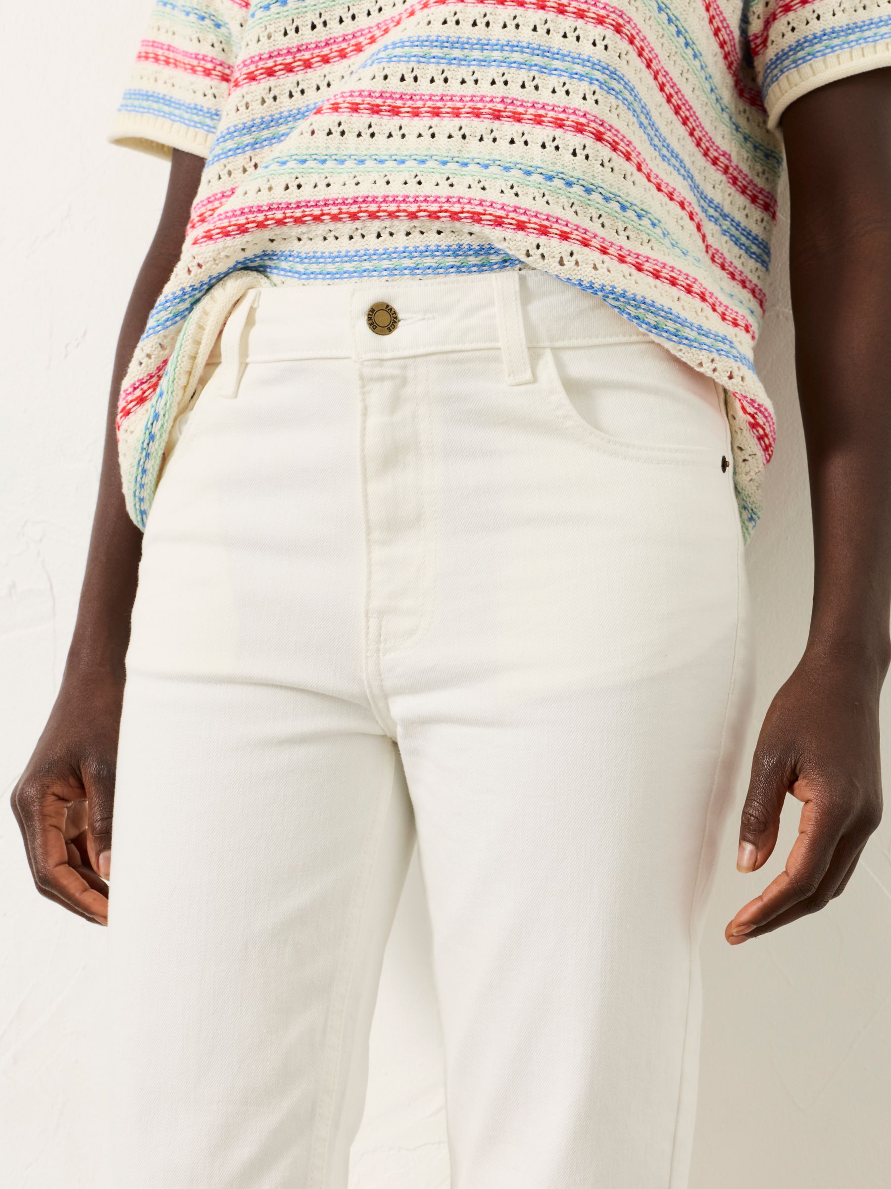 Whitby White Slim Capri Jeans - Image 3 of 7
