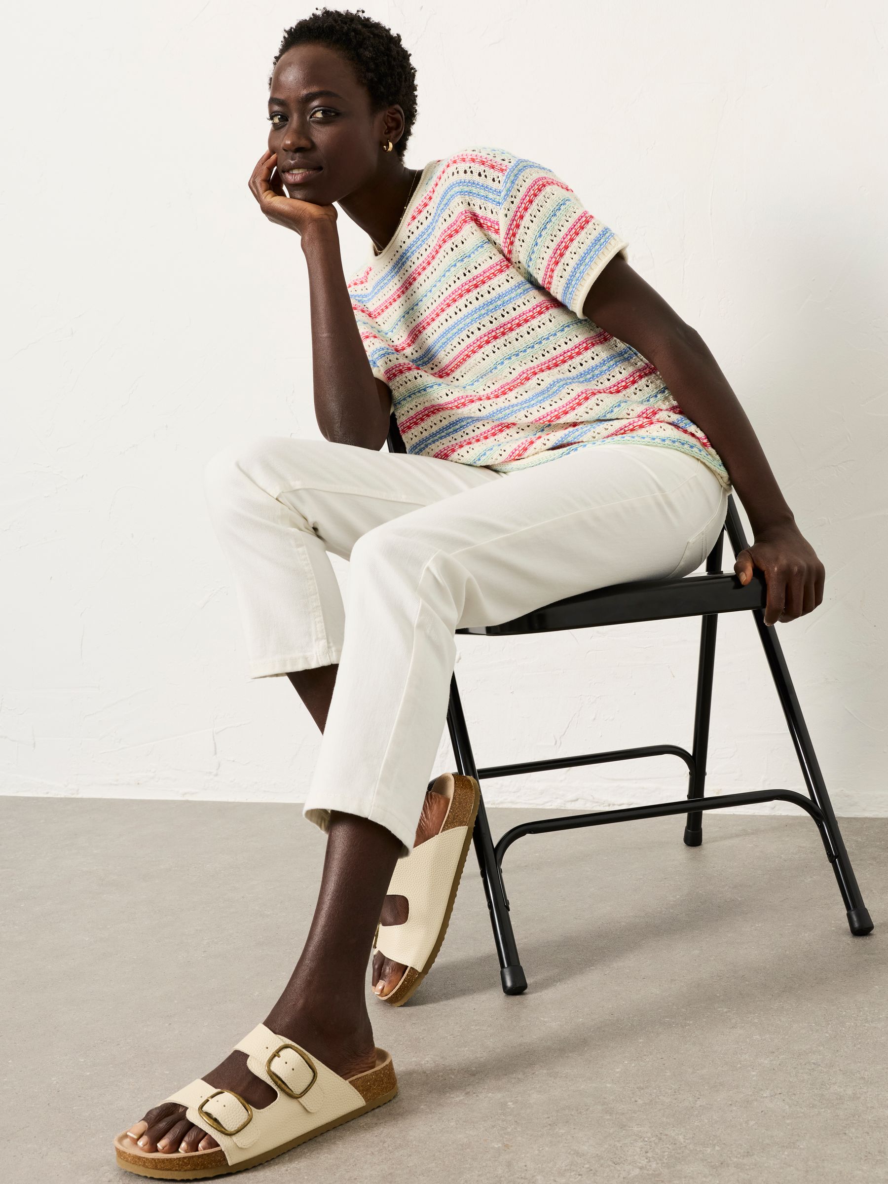 Whitby White Slim Capri Jeans - Image 5 of 7