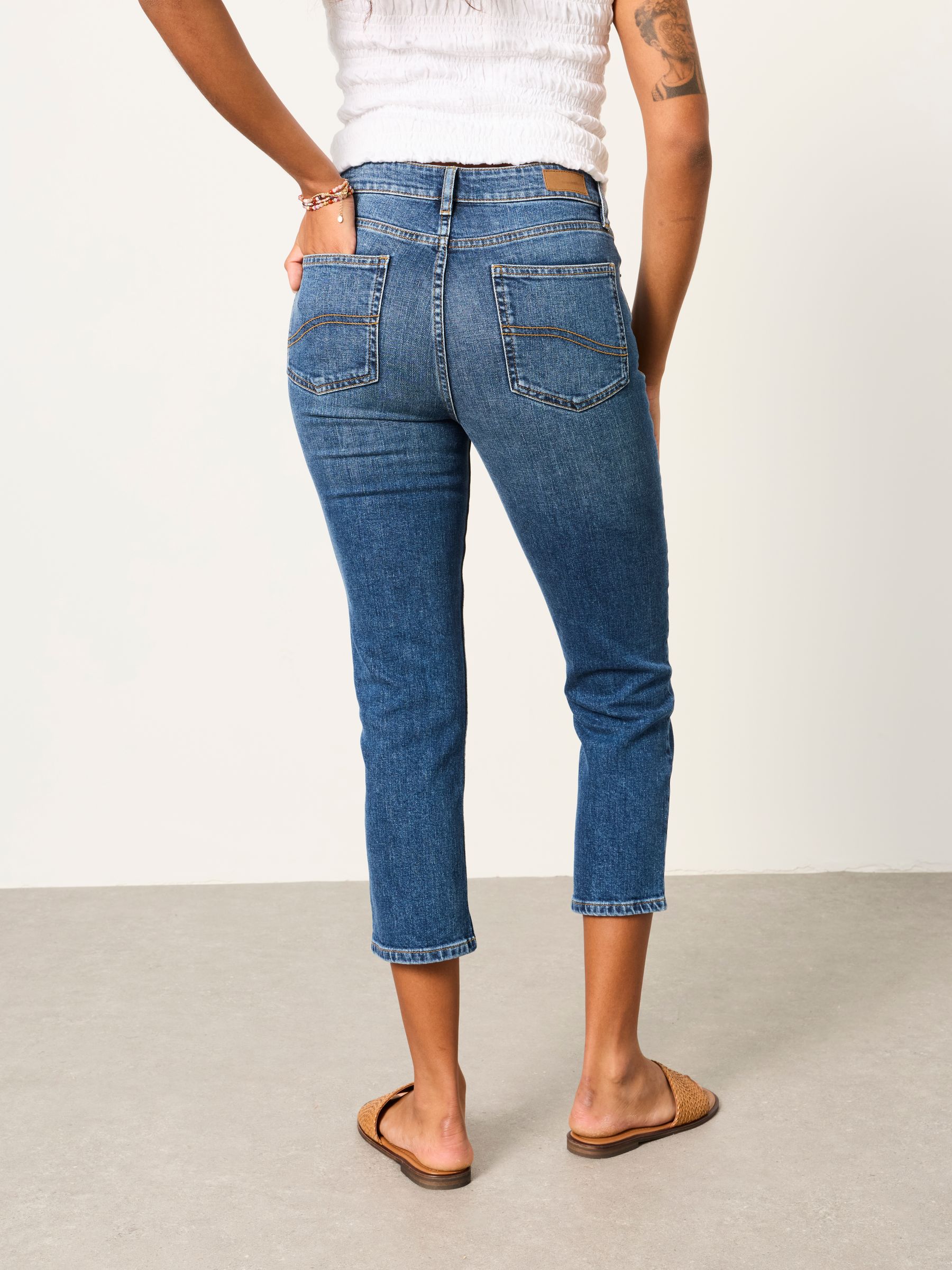 Whitby Blue Denim Slim Capri Jeans - Image 2 of 7 Whitby Blue Denim Slim Capri Jeans - Image 2 of 7