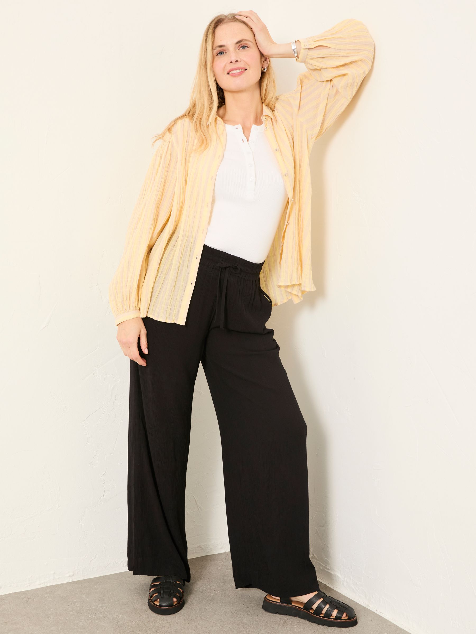 Melissa Black Palazzo Trousers - Image 3 of 6
