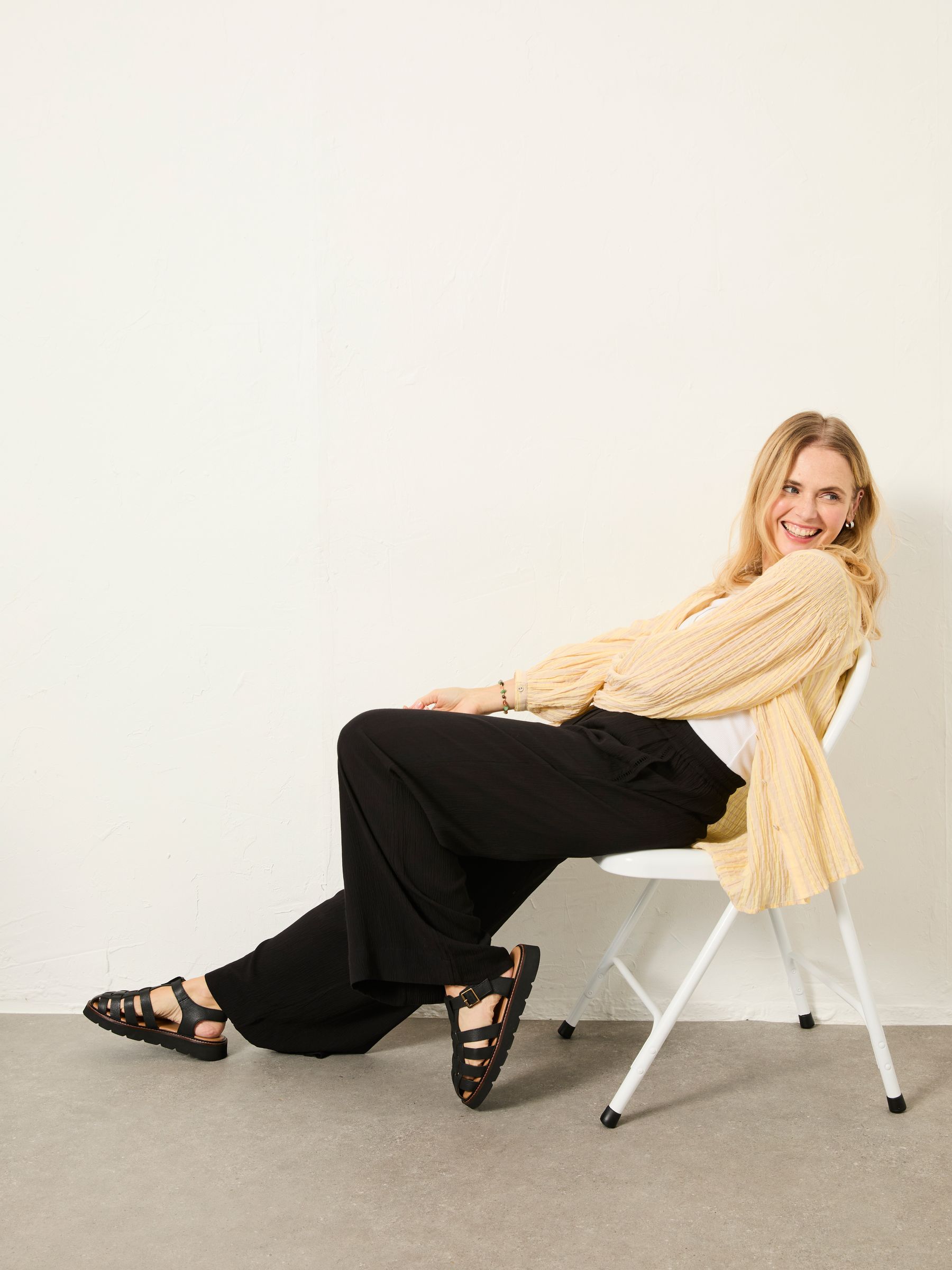 Melissa Black Palazzo Trousers - Image 5 of 6