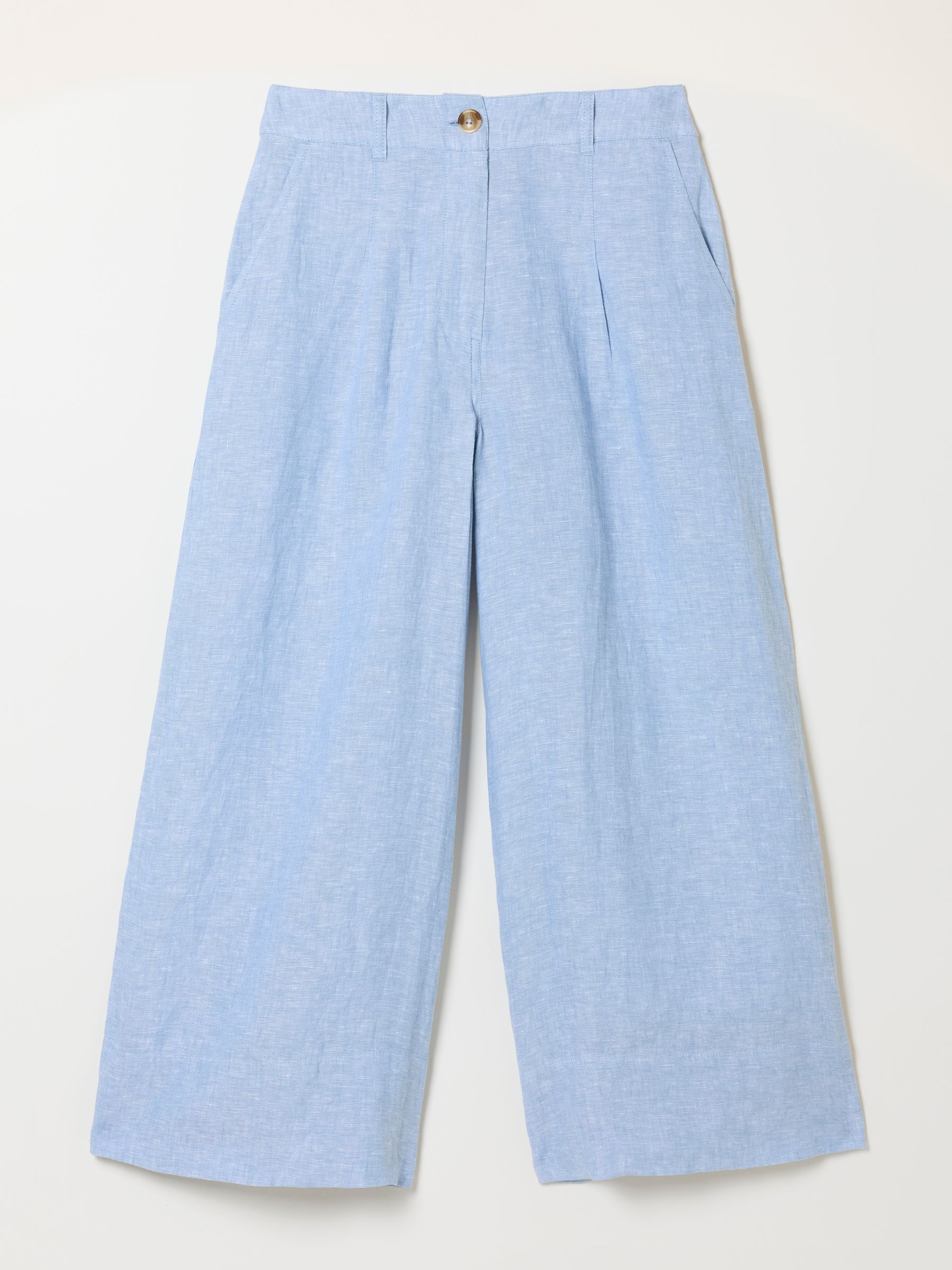 Anya blue Wide Leg Cropped Trousers - Image 6 of 6