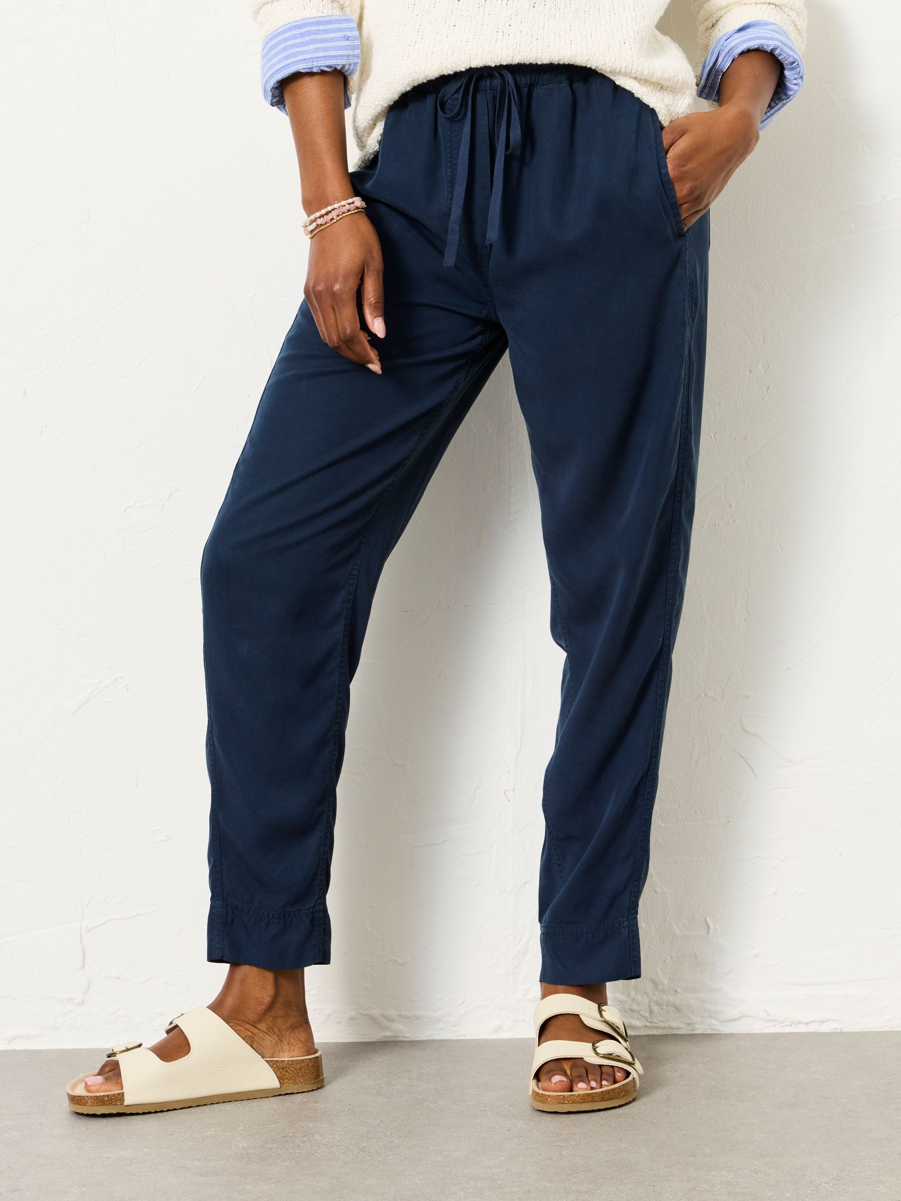 Charlie Navy Tapered Trouser - Image 1 of 6