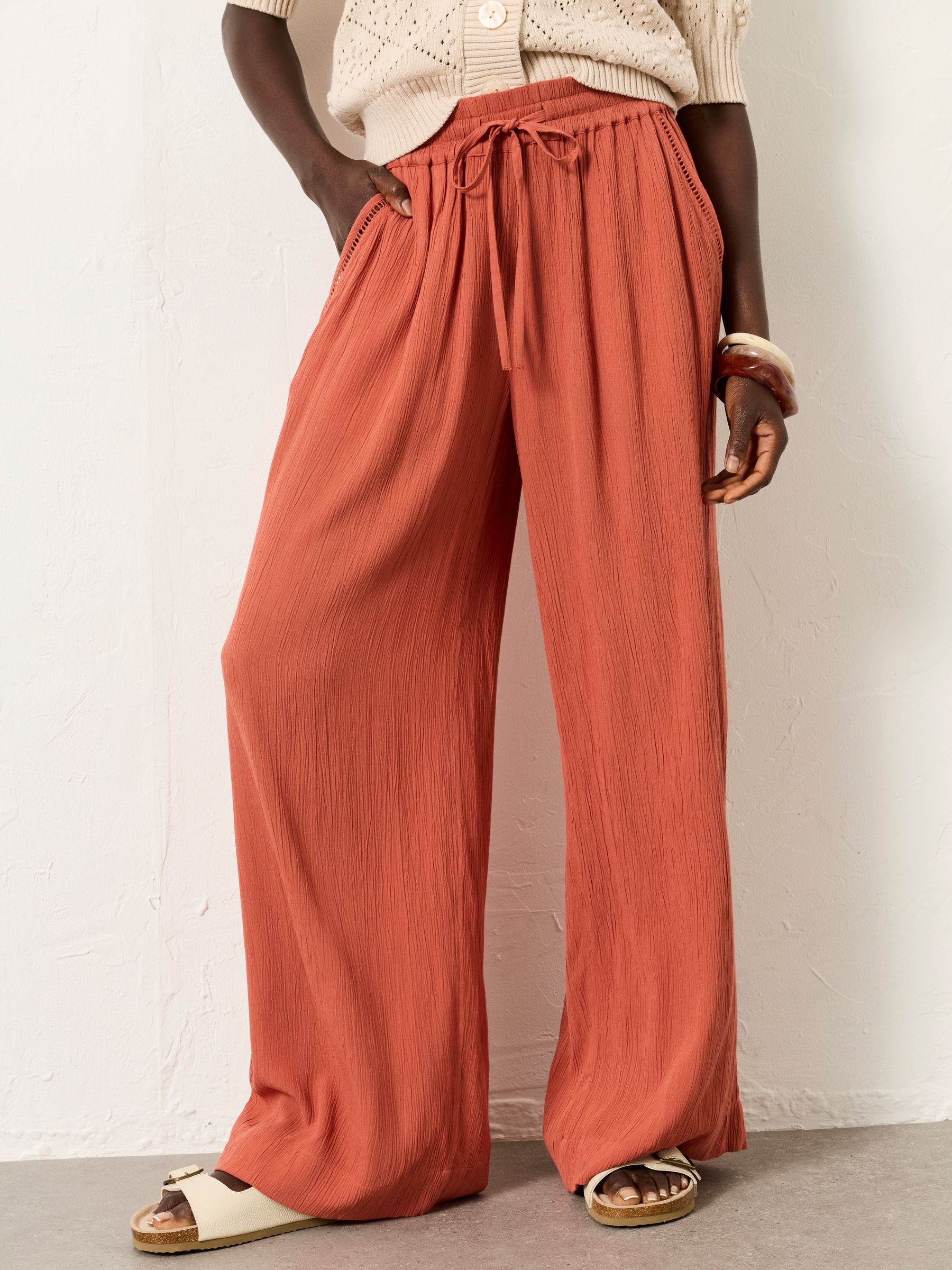 Melissa Orange Palazzo Trousers - Image 1 of 6