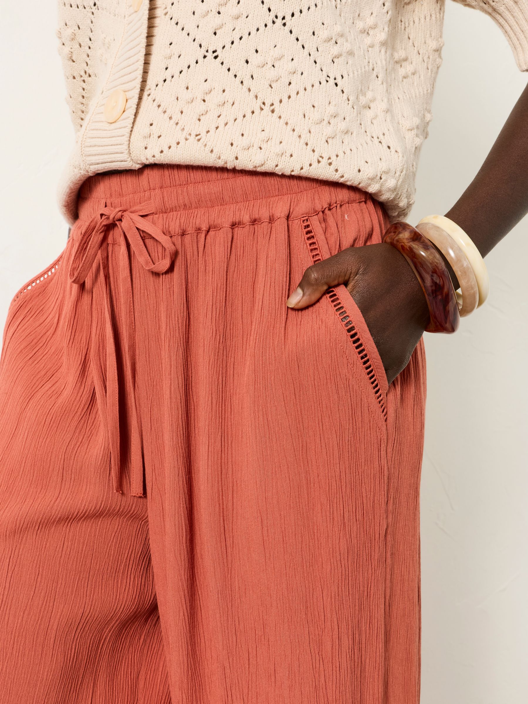 Melissa Orange Palazzo Trousers - Image 5 of 6