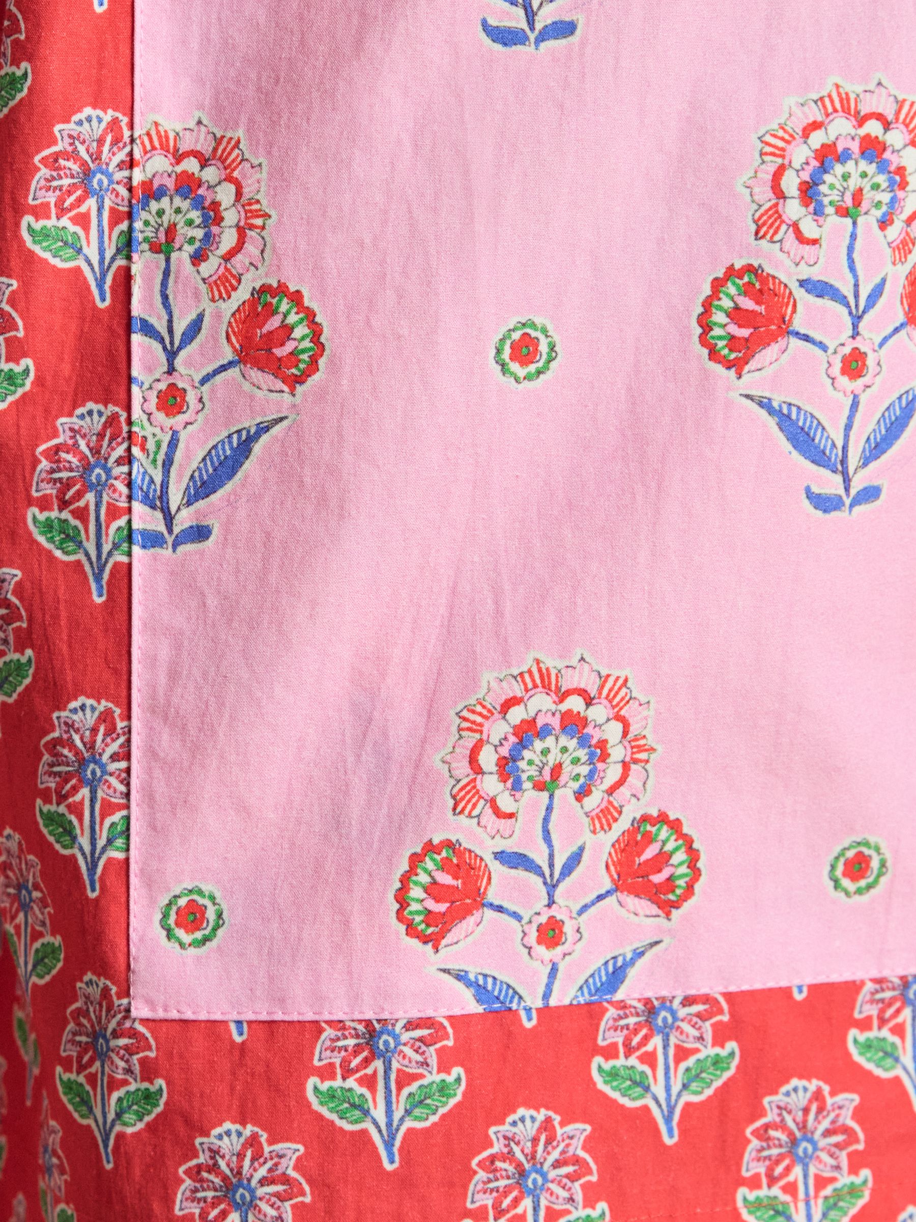 Iris Pink and Red Hotchpotch Printed Shorts - Image 5 of 8