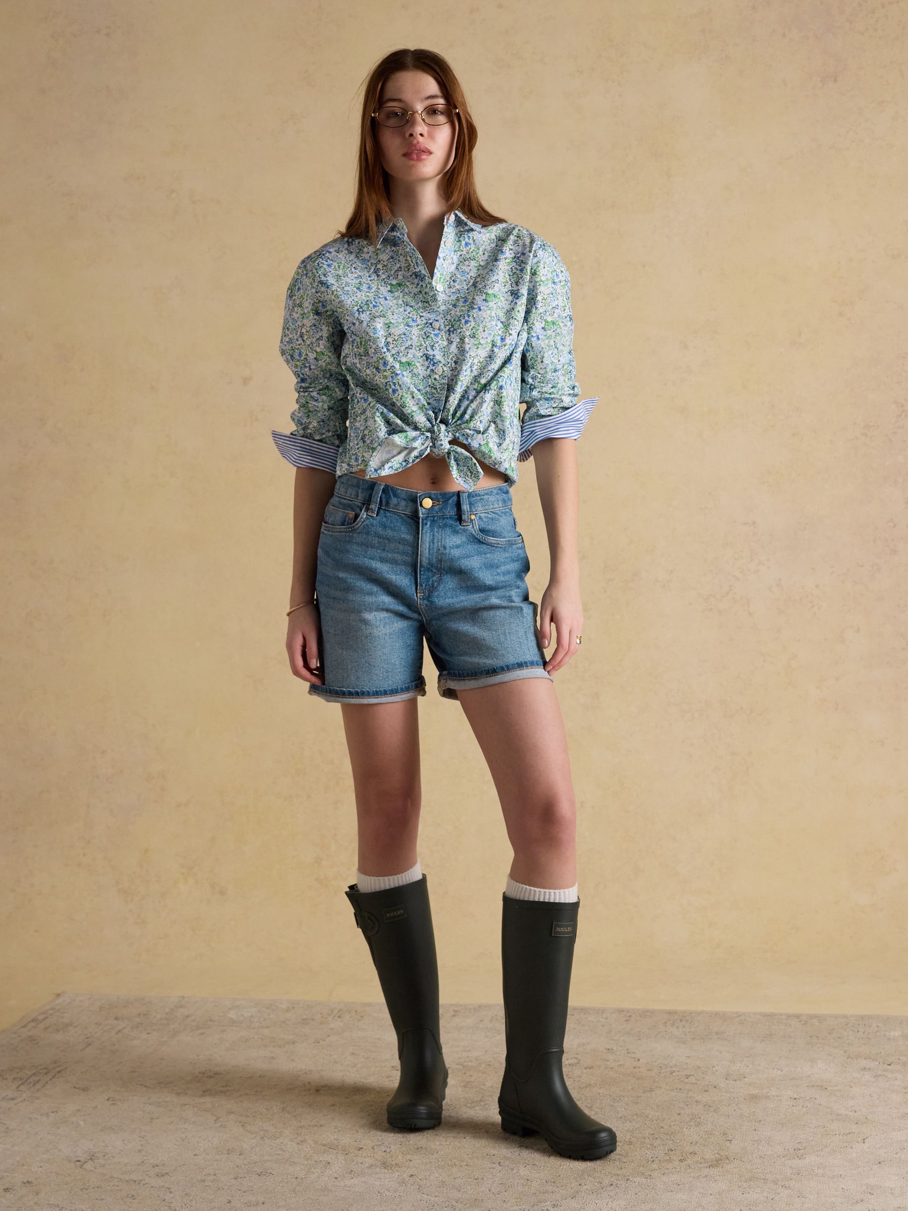 Mid Indigo Blue Denim Shorts - Image 3 of 8