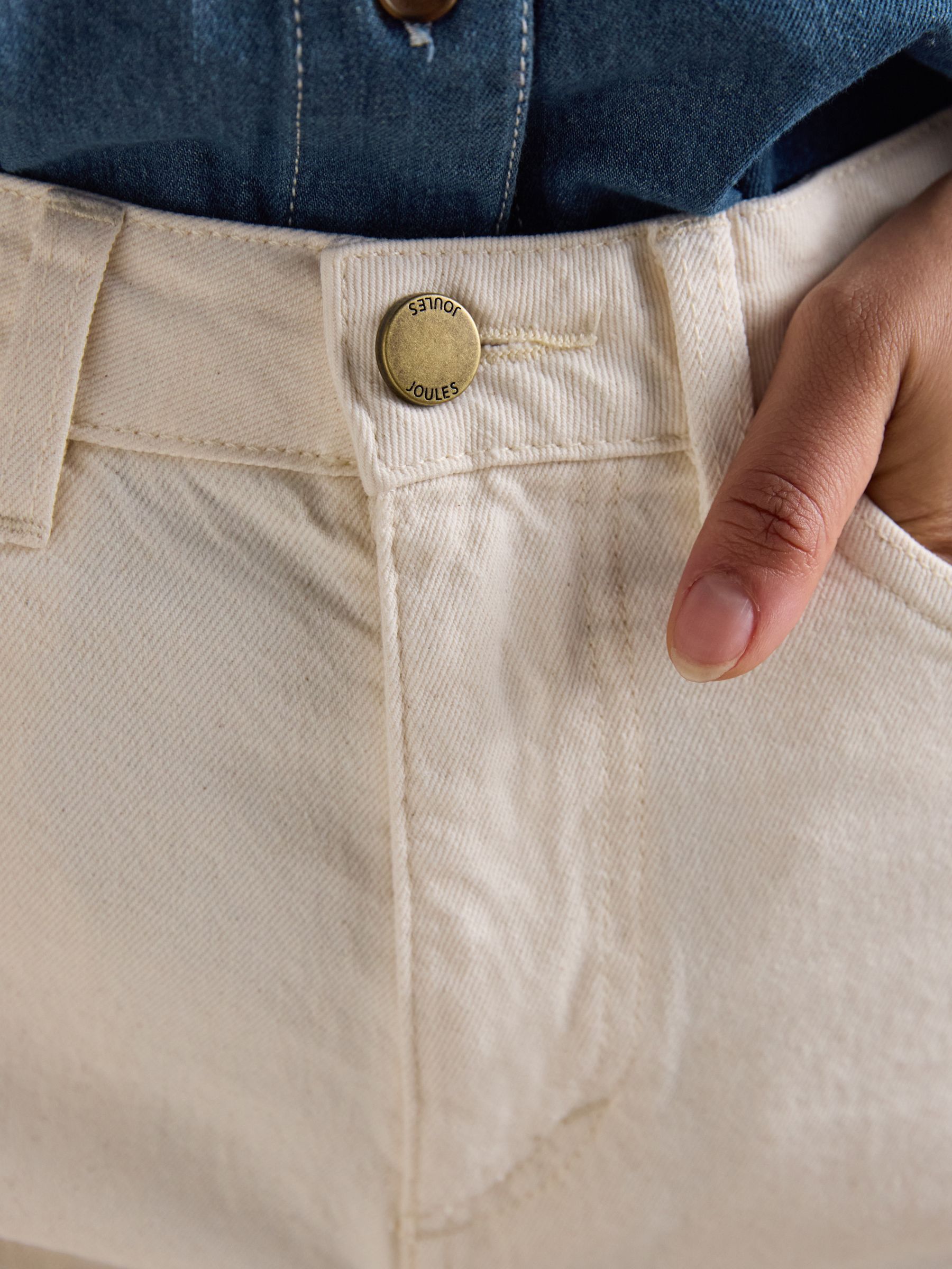 Cream Denim Shorts - Image 4 of 7