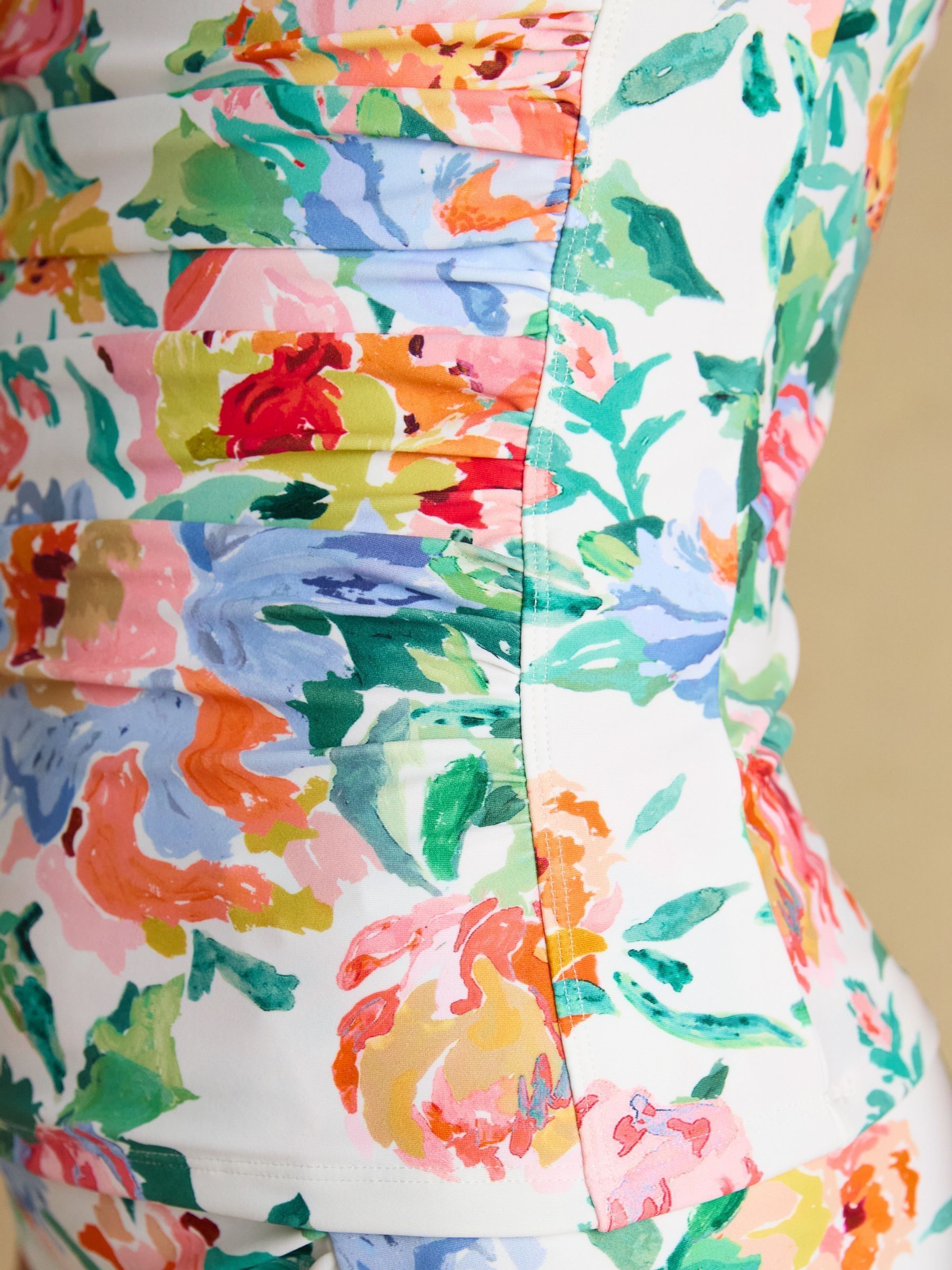 Jasmine Cream Floral Tankini Top - Image 8 of 10