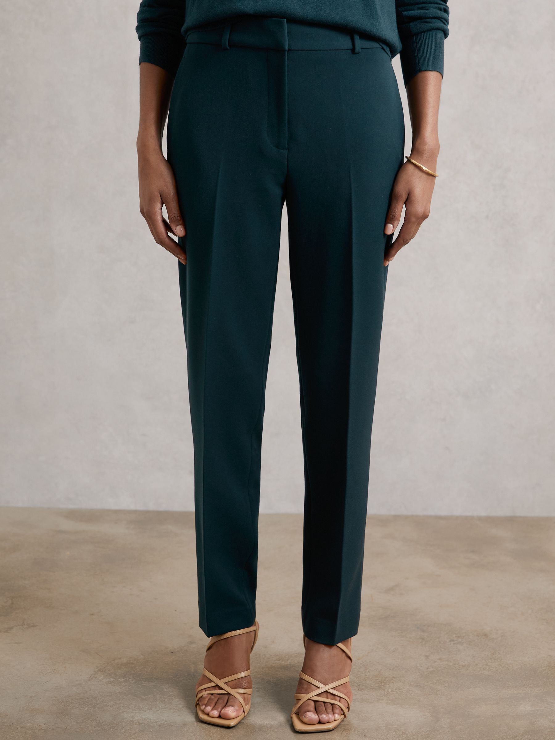 Slim Fit Suit Trousers in Teal - Image 3 of 6