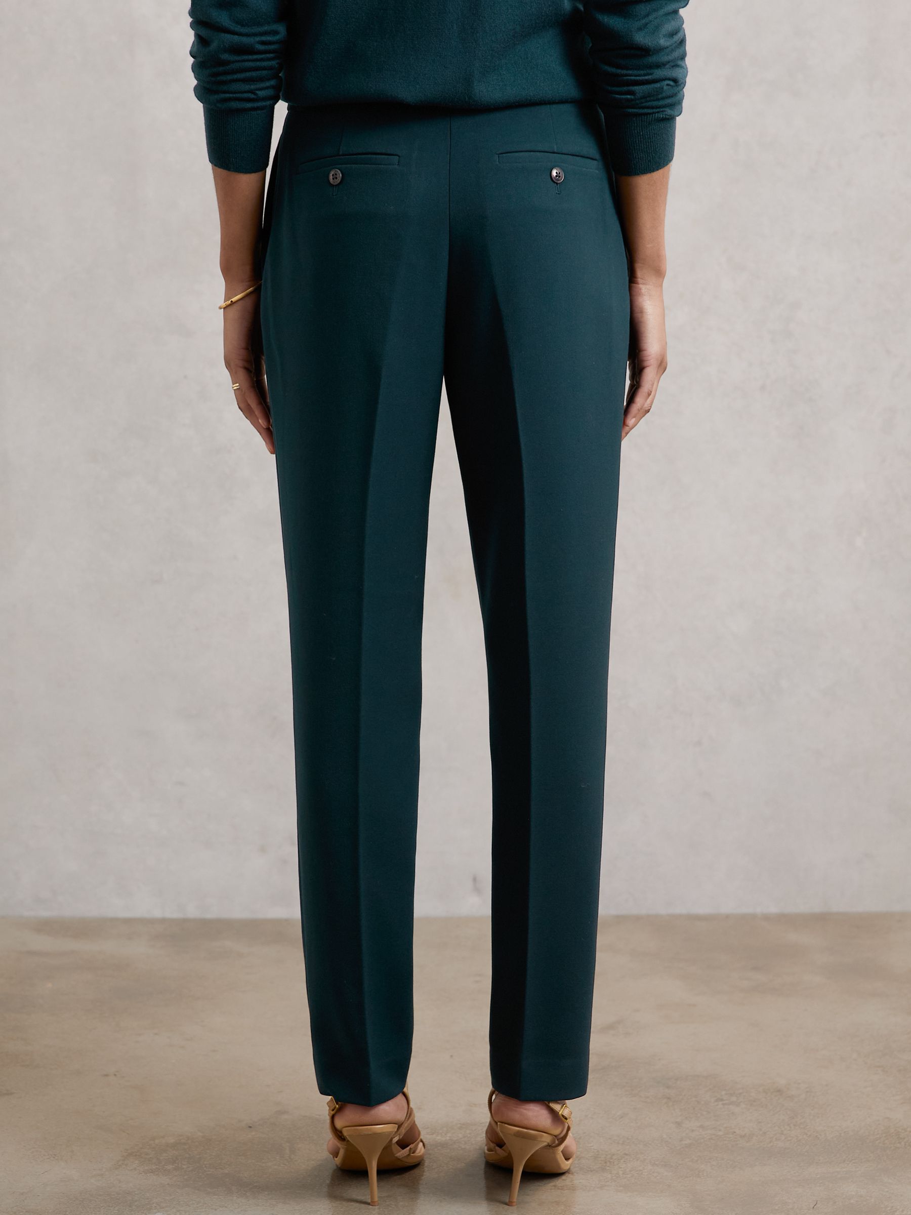 Slim Fit Suit Trousers in Teal - Image 5 of 6