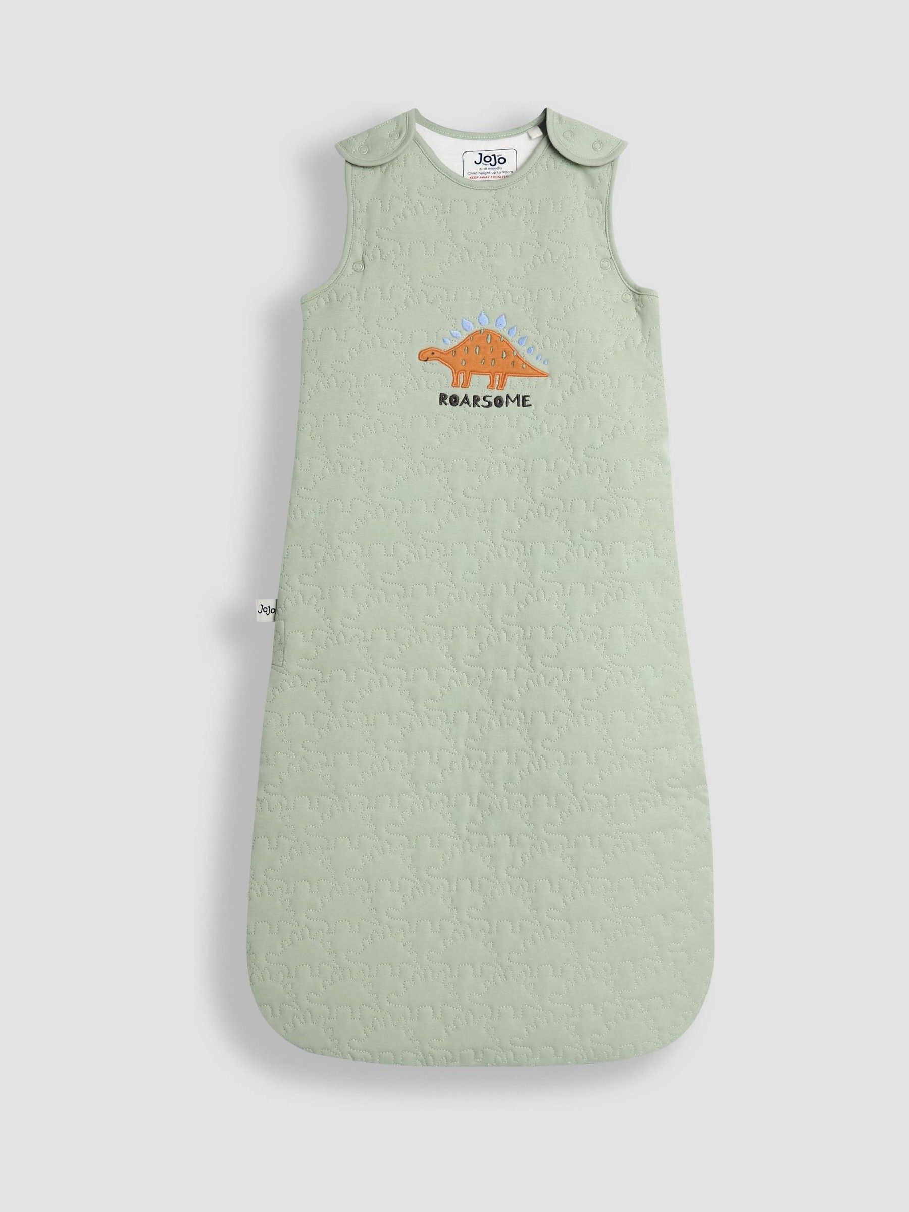 Dinosaur Quilted 2.5 tog Baby Sleeping Bag - Image 1 of 3