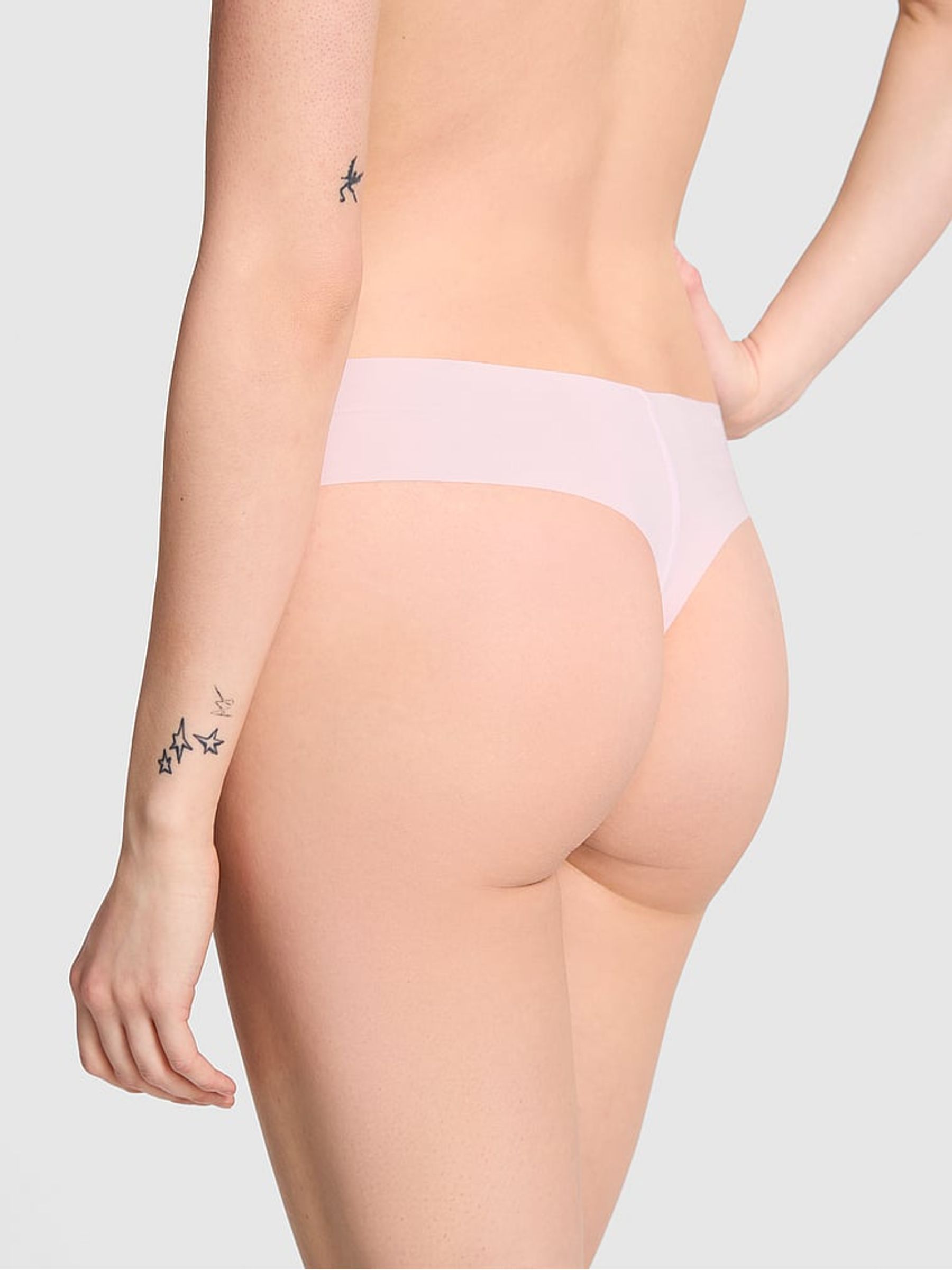 Pink Tulip Thong No Show Rib Knickers - Image 2 of 2